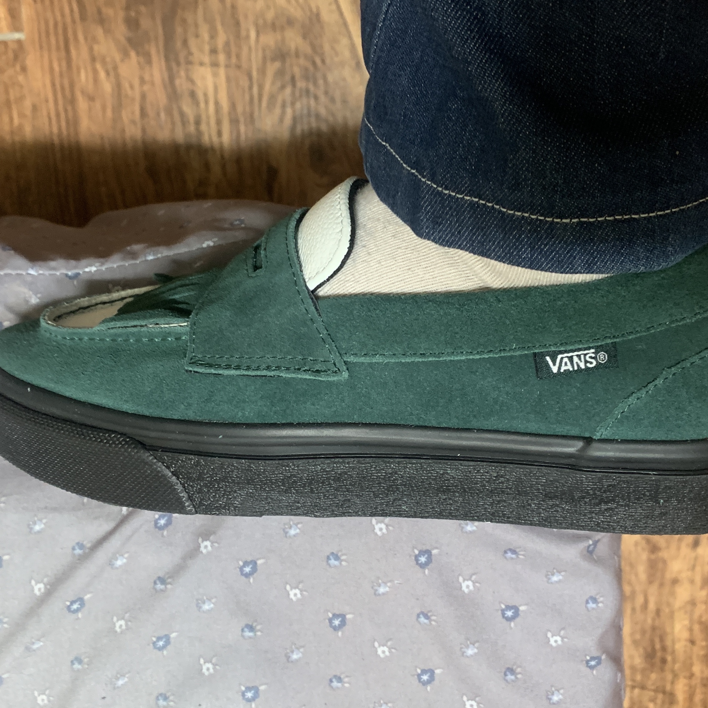 Vans x Arihara Miyukii Loafer Green White 착용 스타일 - 3
