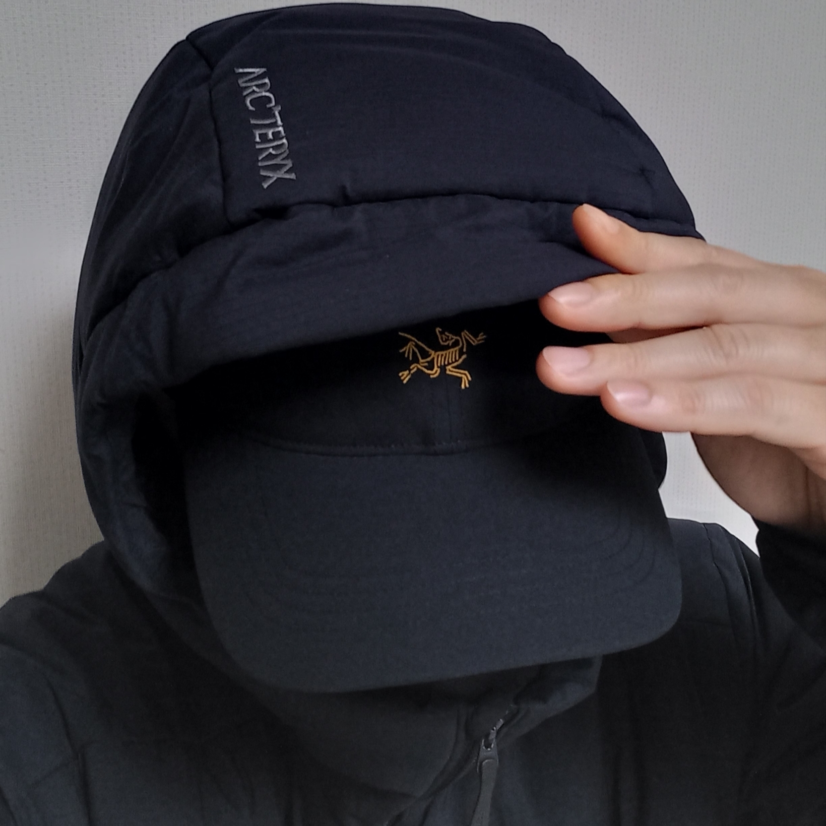Arc'teryx Atom Heavyweight Hoody Black, Arc'teryx Small Bird Cap Black ์ฐฉ์ฉ ์คํ์ผ - 5