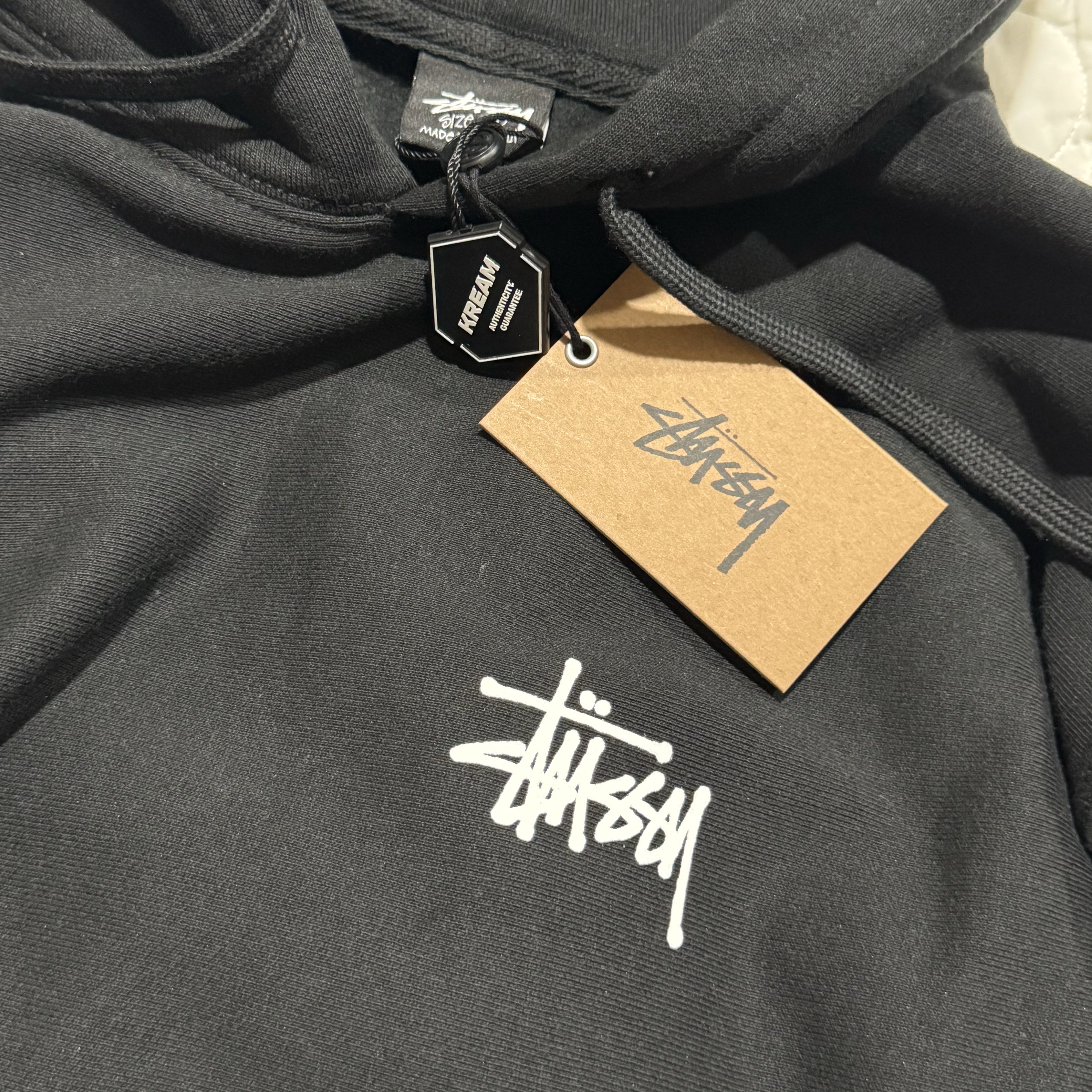 Stussy Basic Stussy Hoodie Black 착용 스타일