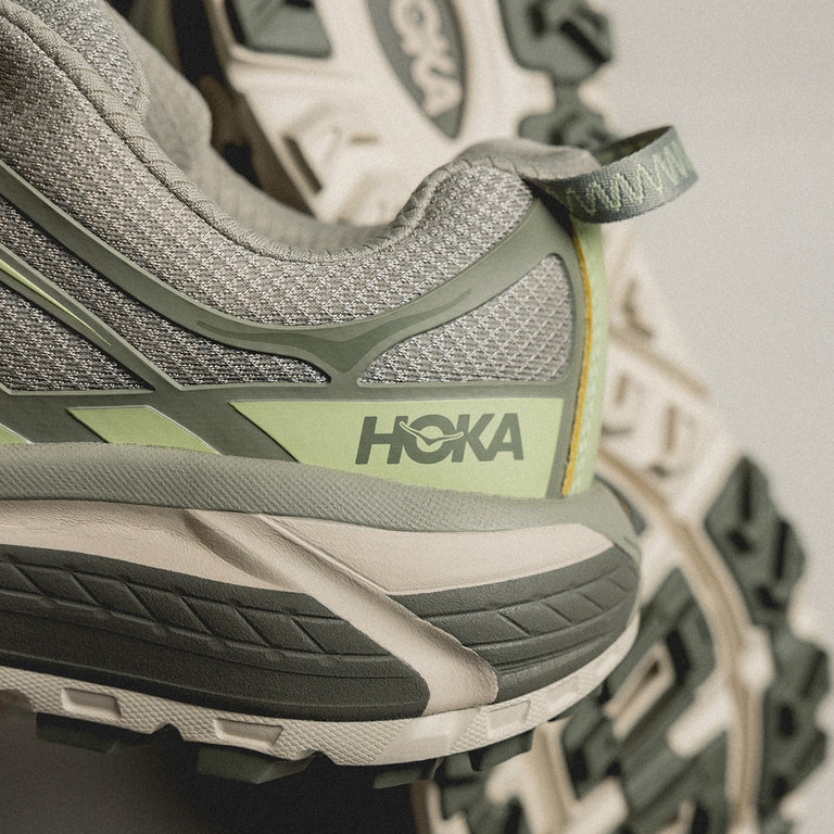 Hoka Mafate Three 2 Barely Seed Green 착용 스타일