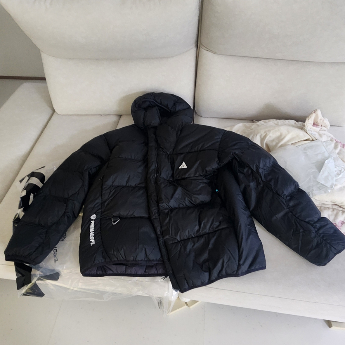 Nike ACG Therma-Fit ADV Lunar Lake Puffer Jacket Black - US/EU 착용 스타일