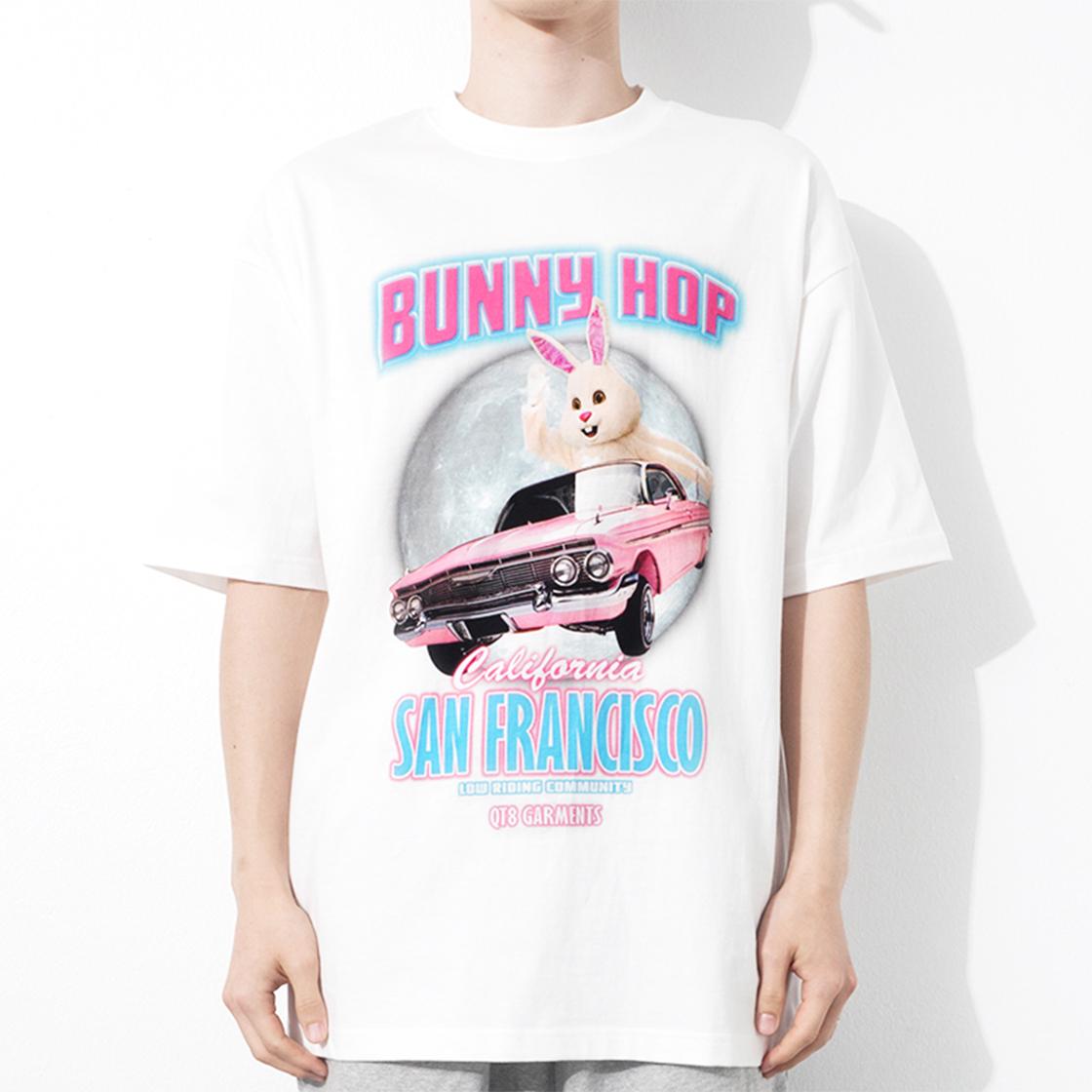 큐티에잇 가먼츠 버니 홉 티 아이보리(QT8 GARMENTS Bunny Hop Tee Ivory) - 3