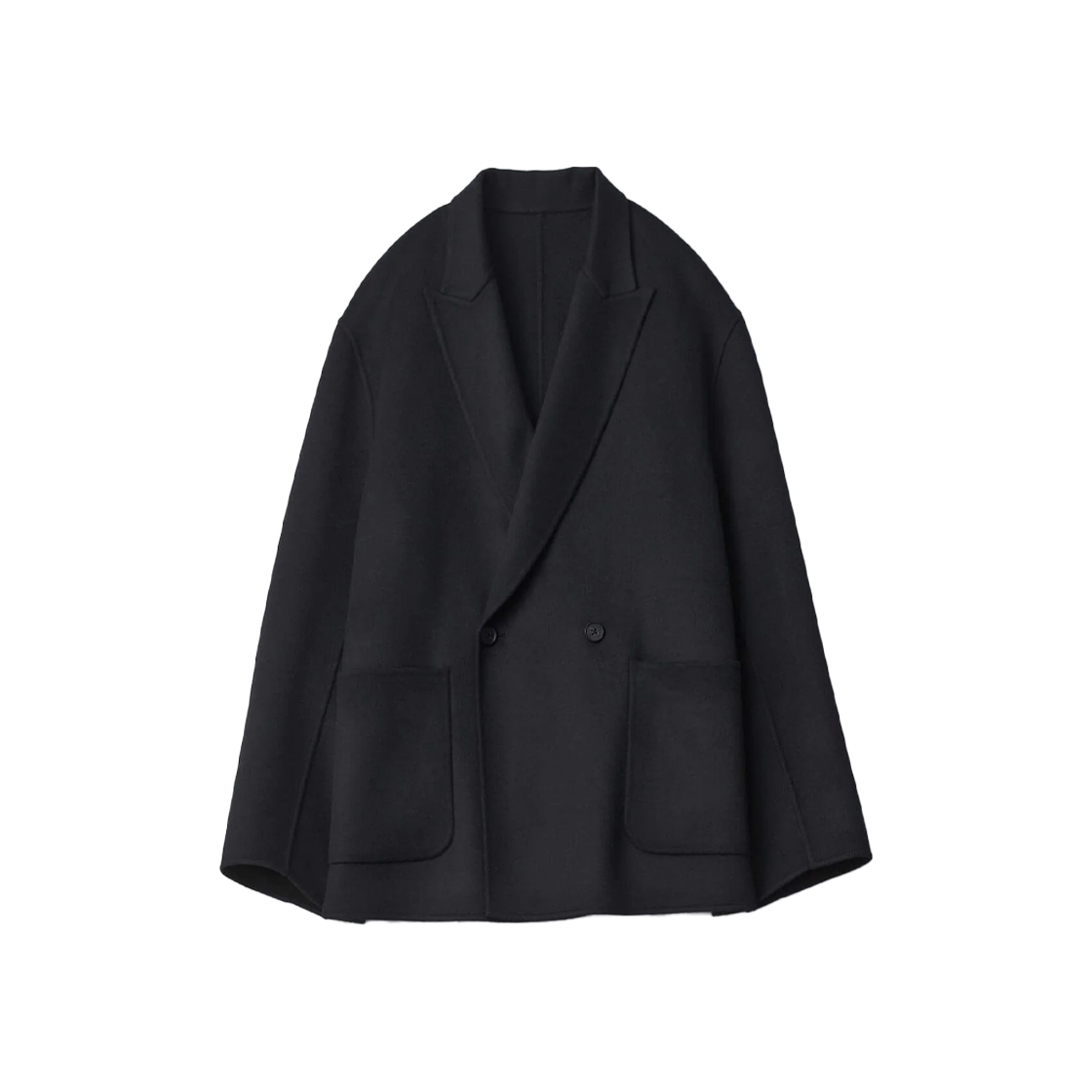 KM4DJABSI05BK ssstein Reversible Peak Lapel Jacket Black - 24FW