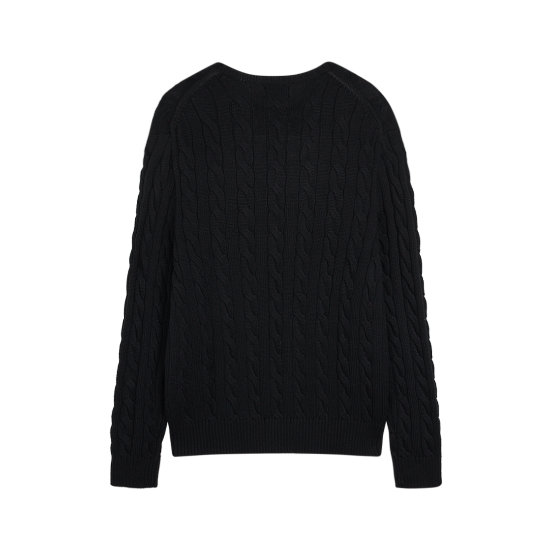 KM4DKNPRL37BK [30%적립] Polo Ralph Lauren Cable Knit Cotton Sweater Black - #2