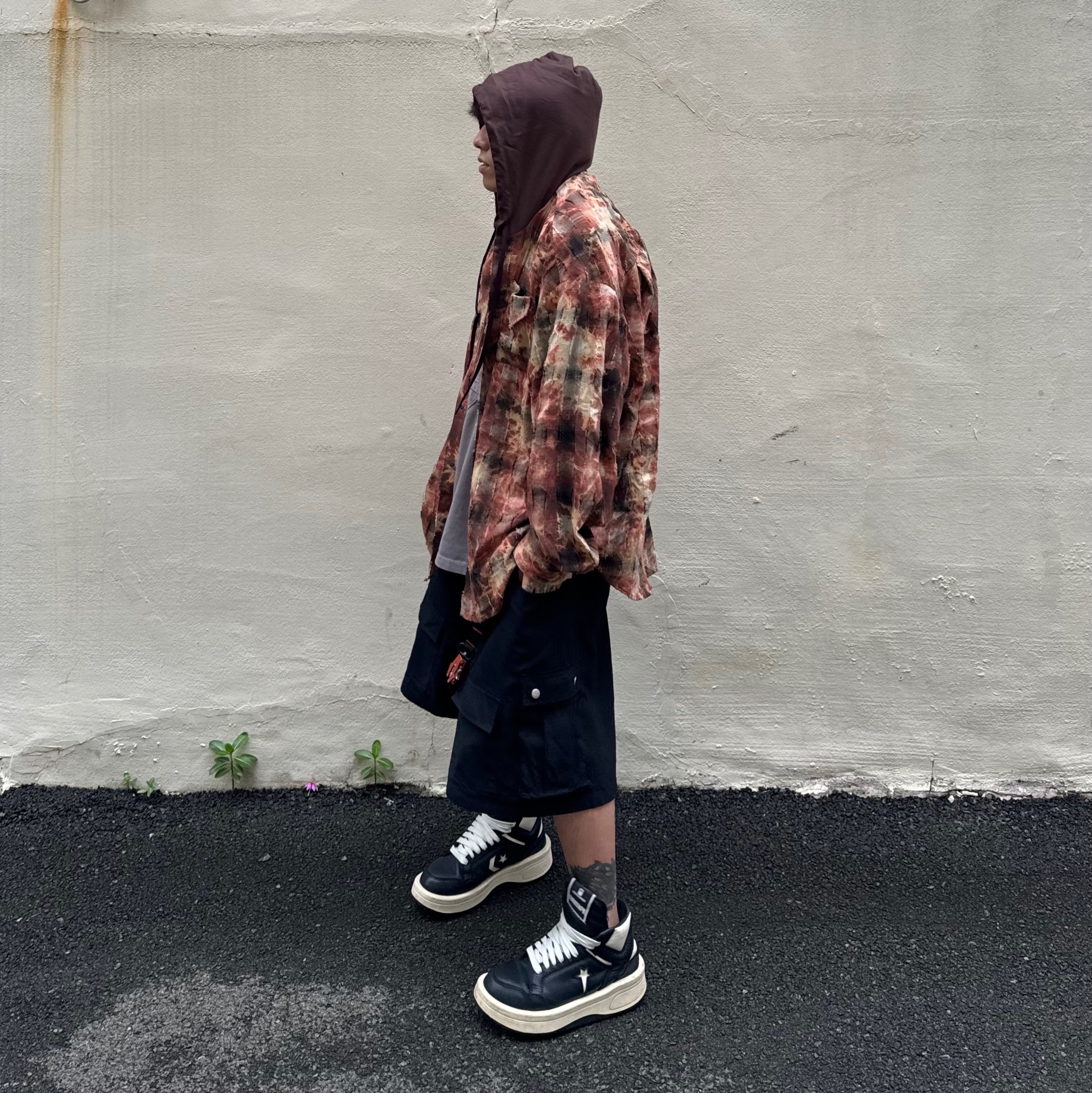 Converse x Drkshdw Turbowpn Black Cream 착용 스타일 - 2