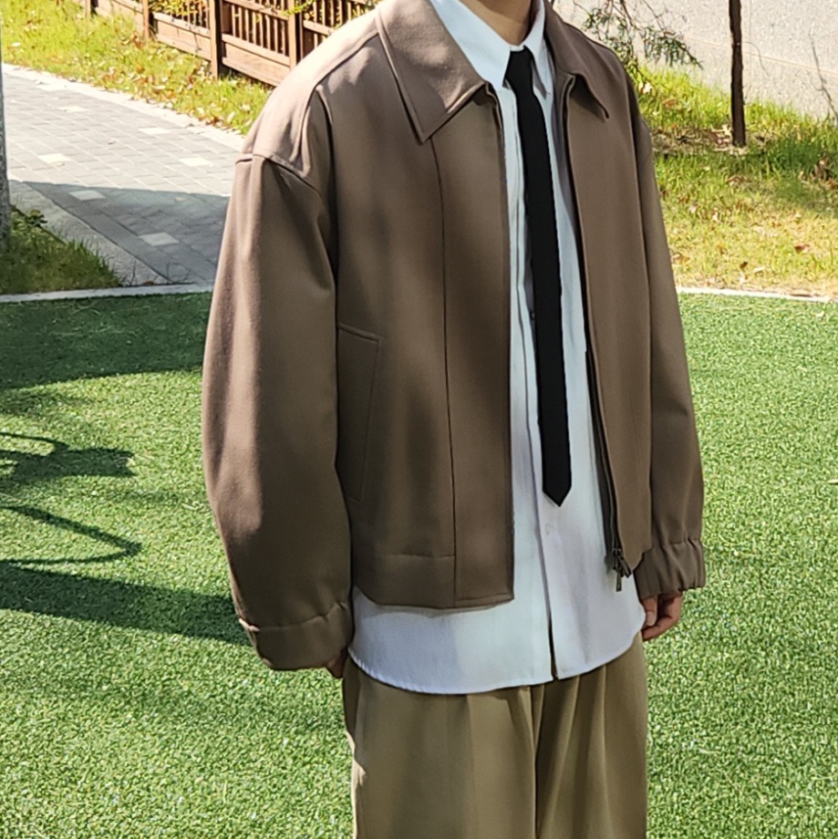 Covernat Autentic C Logo Oxford Shirts White 착용 스타일