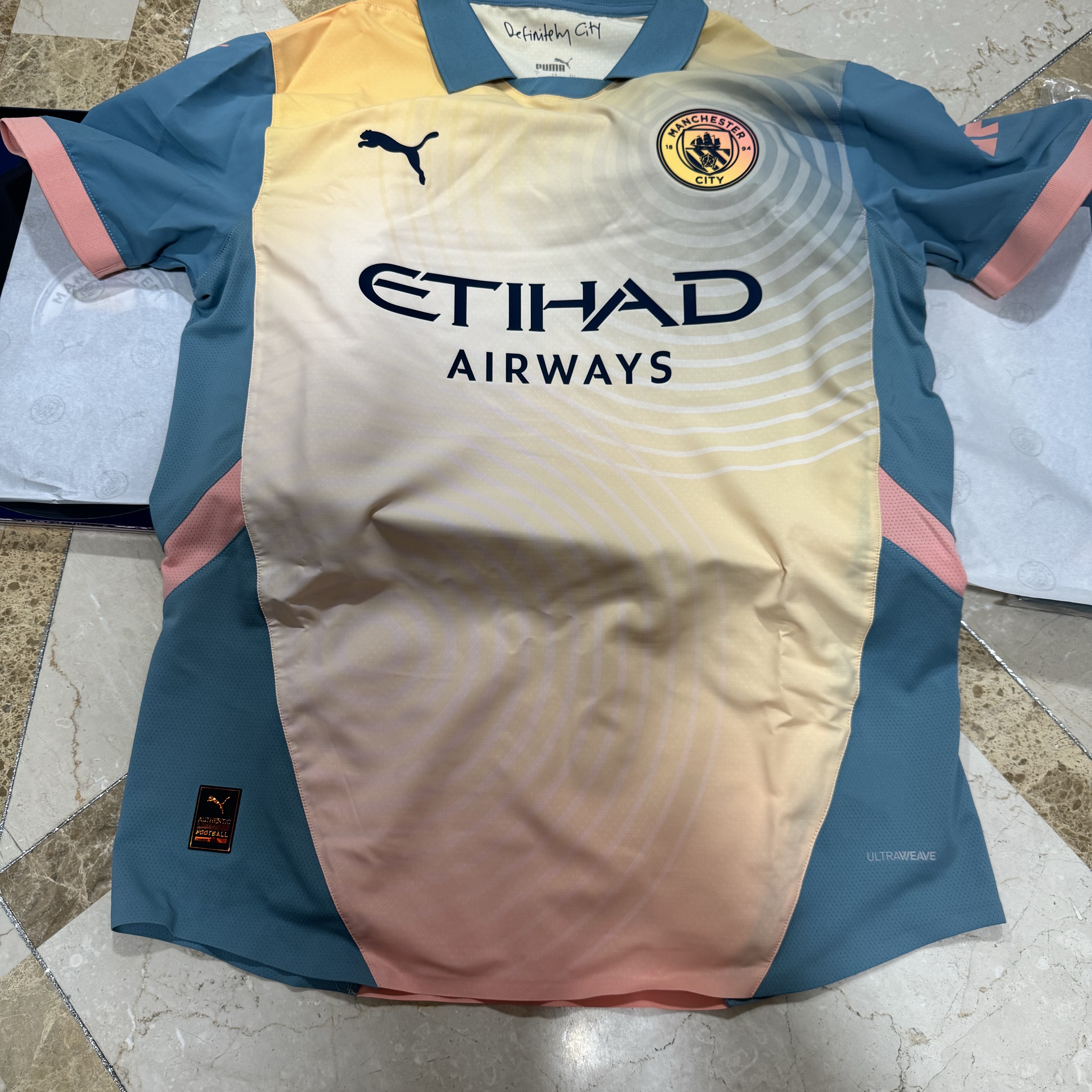 Puma Manchester City 2024/25 4th Jersey Rosebay Bold Blue (Non Marking Ver.) 착용 스타일 - 1