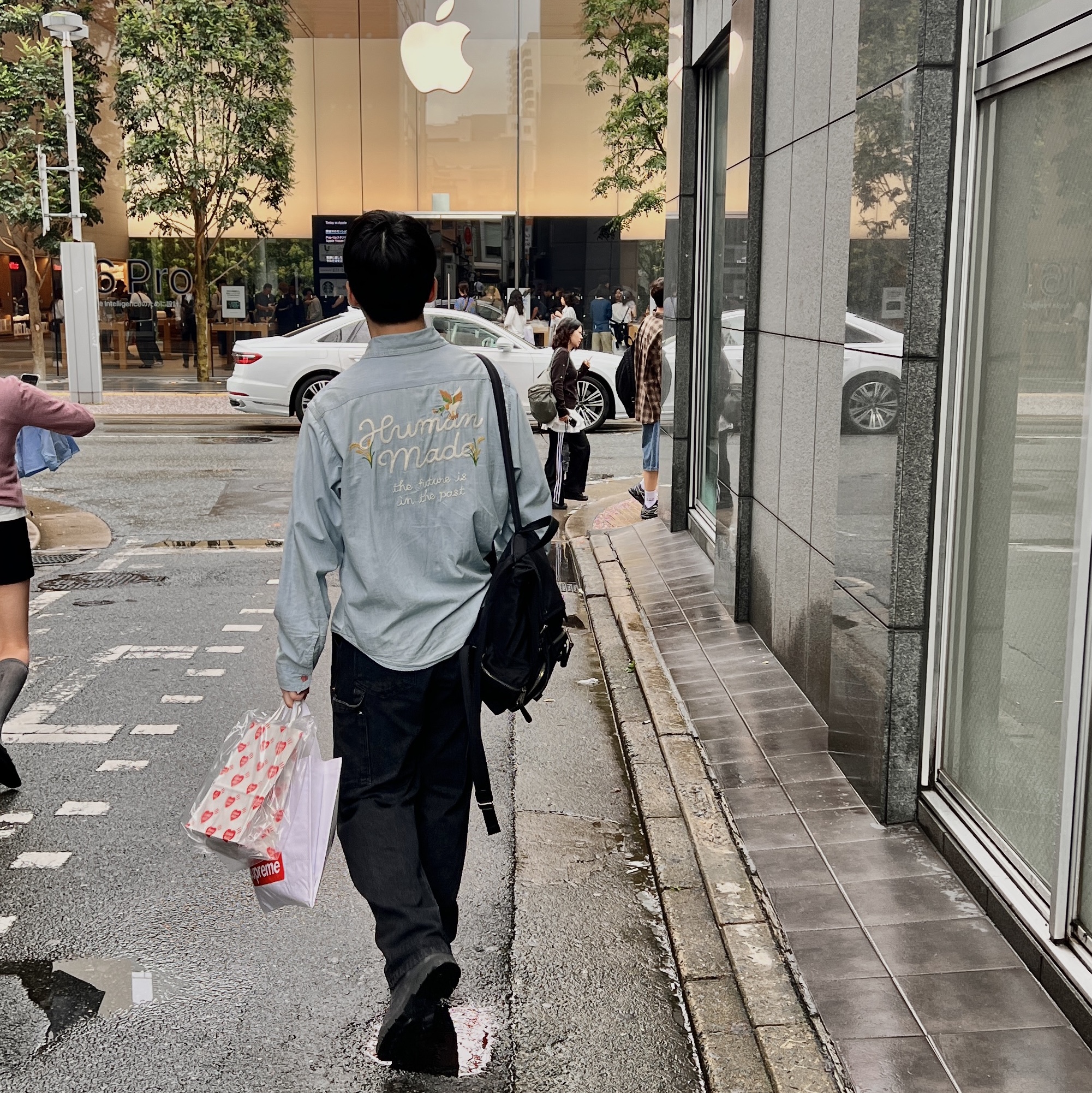 Human Made Chambray Work Shirt Indigo, Timberland Classic 6 Inch Waterproof Boot Dark Grey Nubuck - Wide 착용 스타일