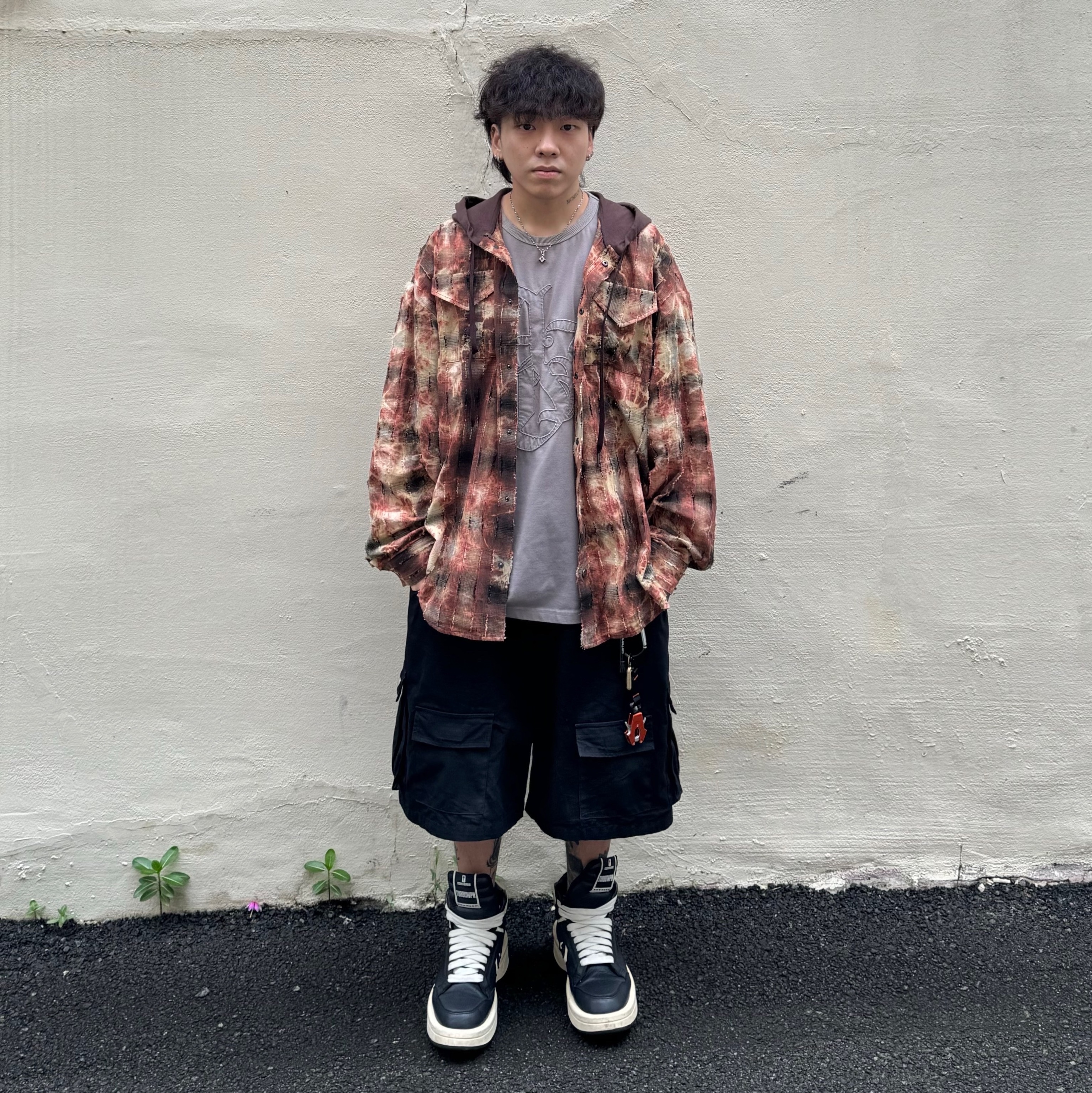 Converse x Drkshdw Turbowpn Black Cream 착용 스타일 - 3