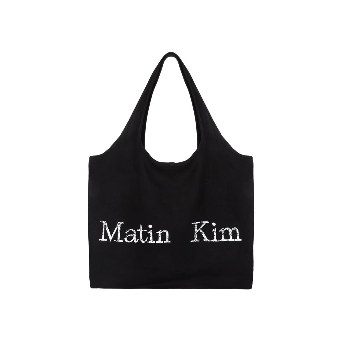 마뗑킴 크랙 로고 에코백 블랙 | Matin Kim | KREAM