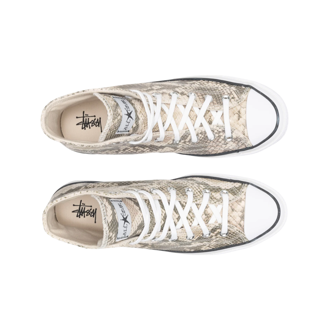 A11674C Converse x Stussy Chuck 70 High Leather Snakeskin - #2