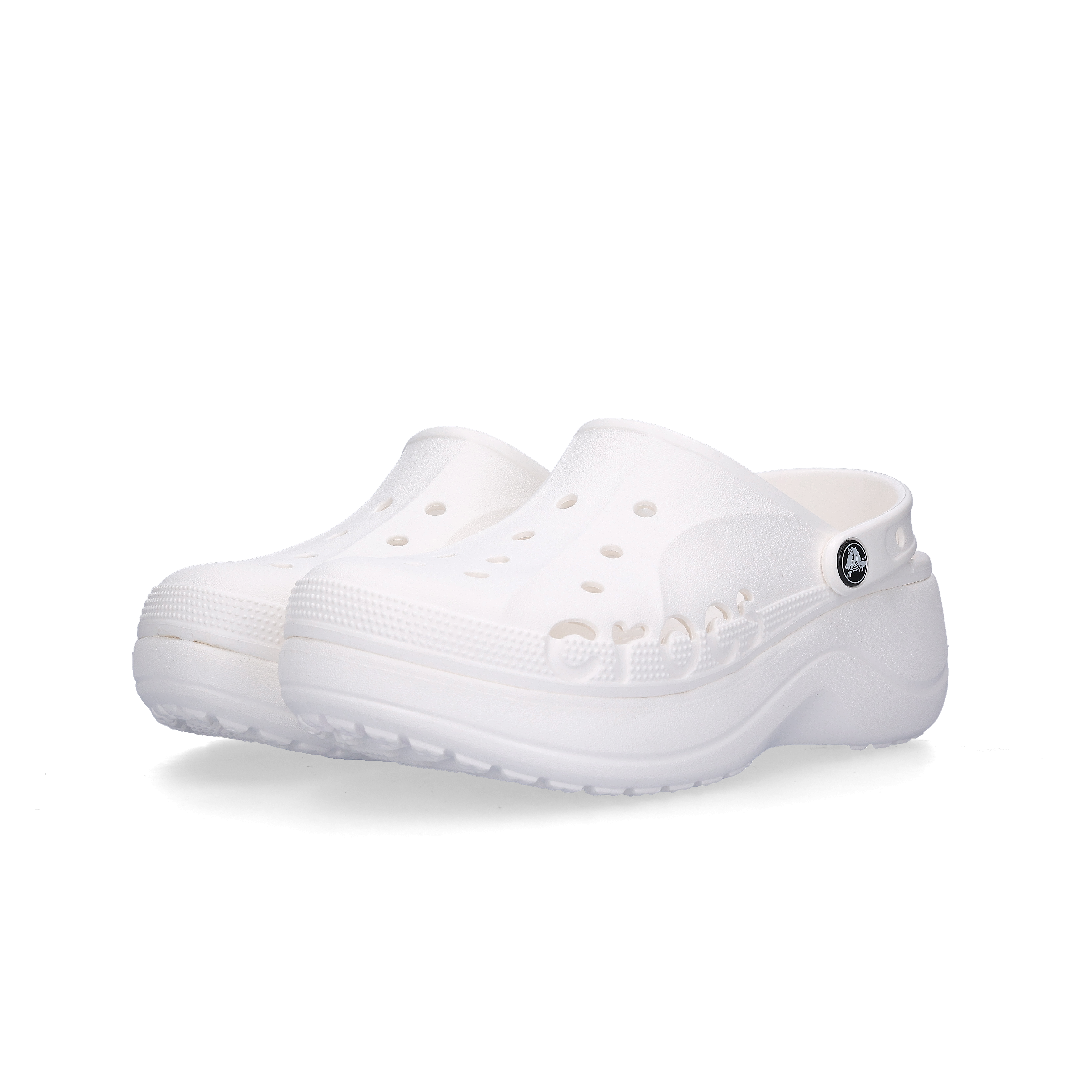 (W) Crocs Baya Platform Clog White