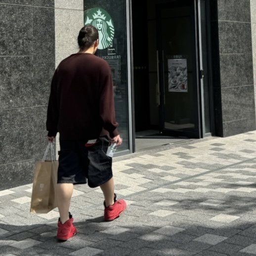 Jordan 5 Retro Red Suede, Supreme x Nike Denim Short Black - 24SS 착용 스타일 - 1