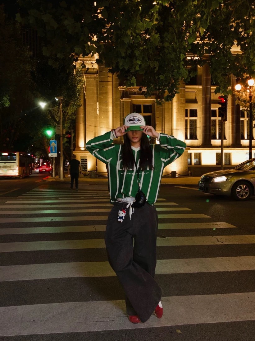 Steepc Blockcore Uniform Green, Puma Speedcat OG Red White 착용 스타일 - 1