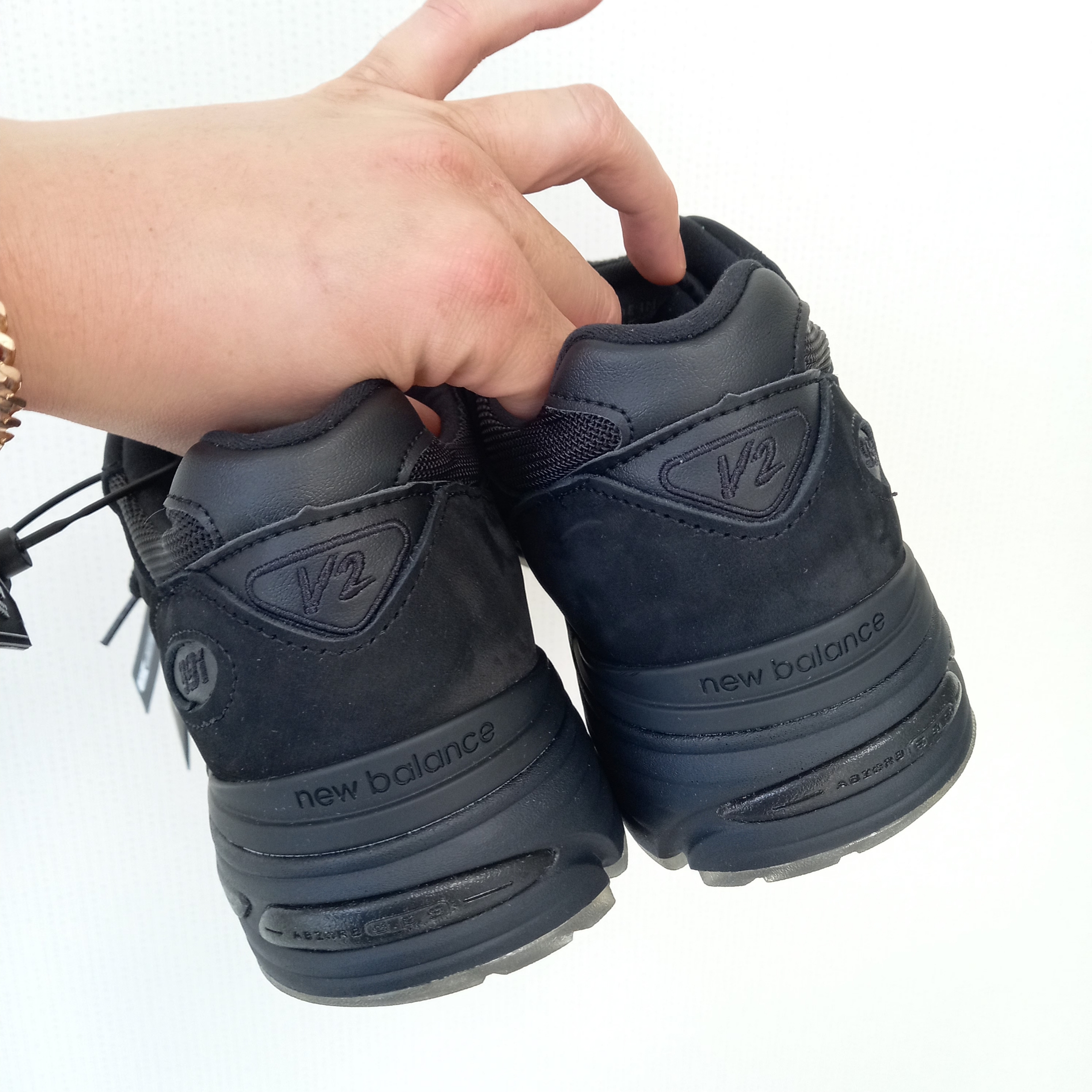 New Balance x Stone Island 991v2 Made in UK Black 착용 스타일 - 7