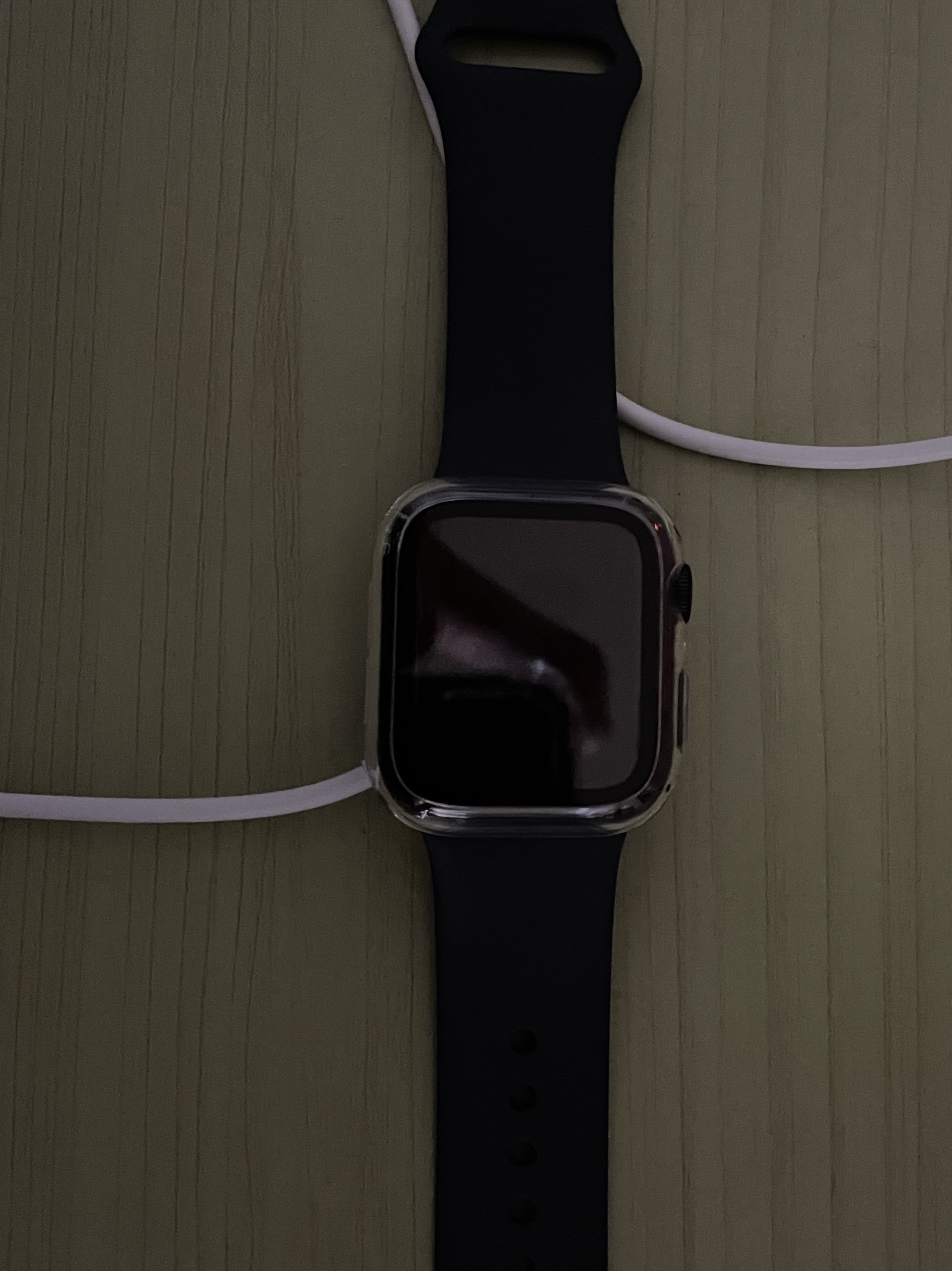 Apple Watch SE 2024 40mm Midnight Aluminium Case with Sport Band S/M Midnight (Korean Ver.) 착용 스타일