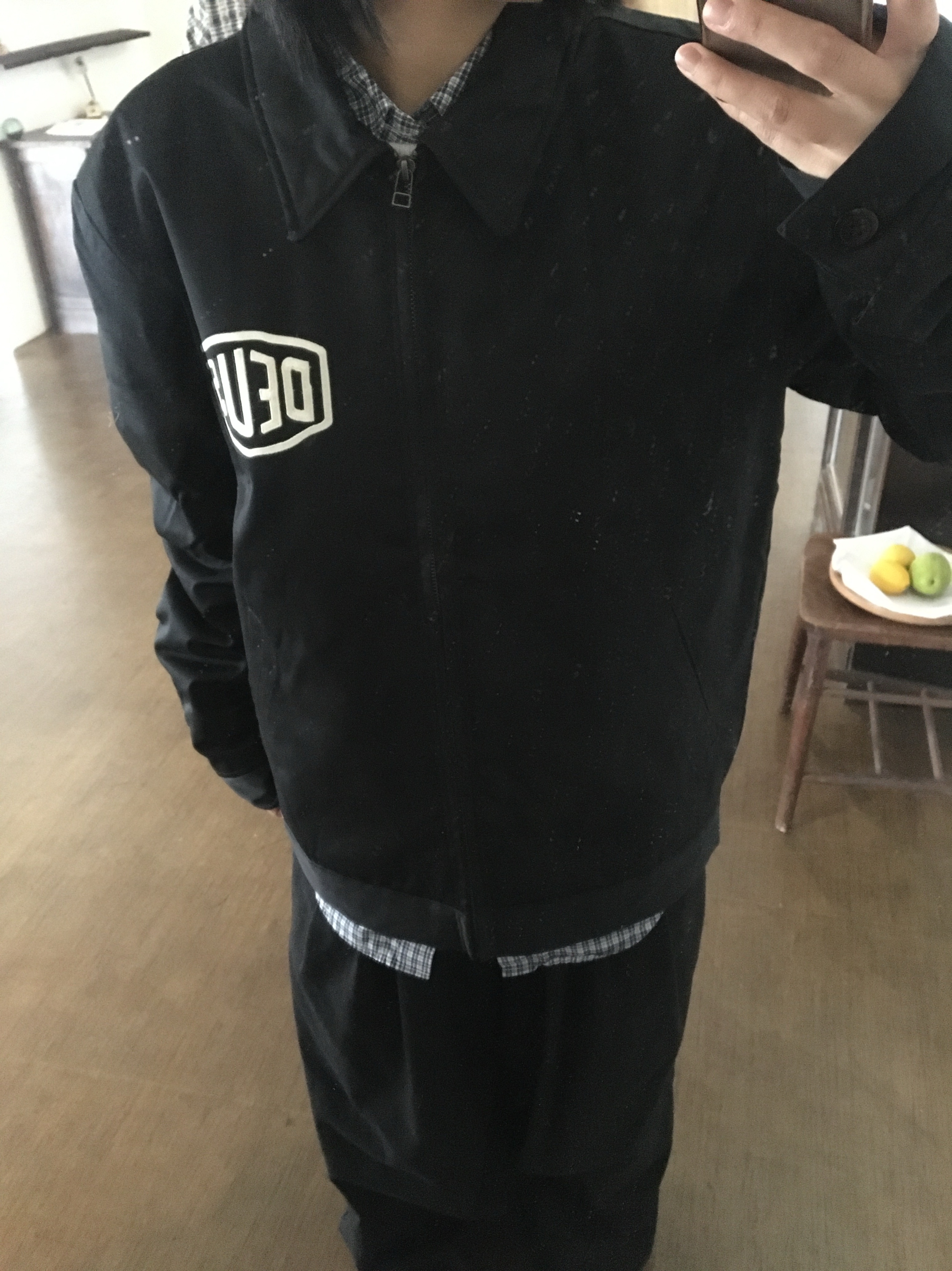 Deus Ex Machina Workwear Jacket Black 착용 스타일