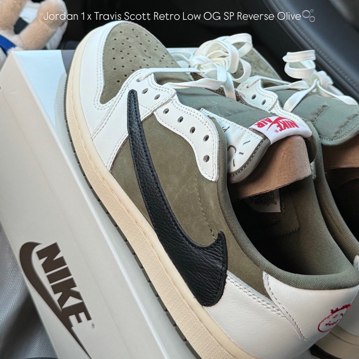 Jordan 1 x Travis Scott Retro Low OG SP Reverse Olive 착용 스타일