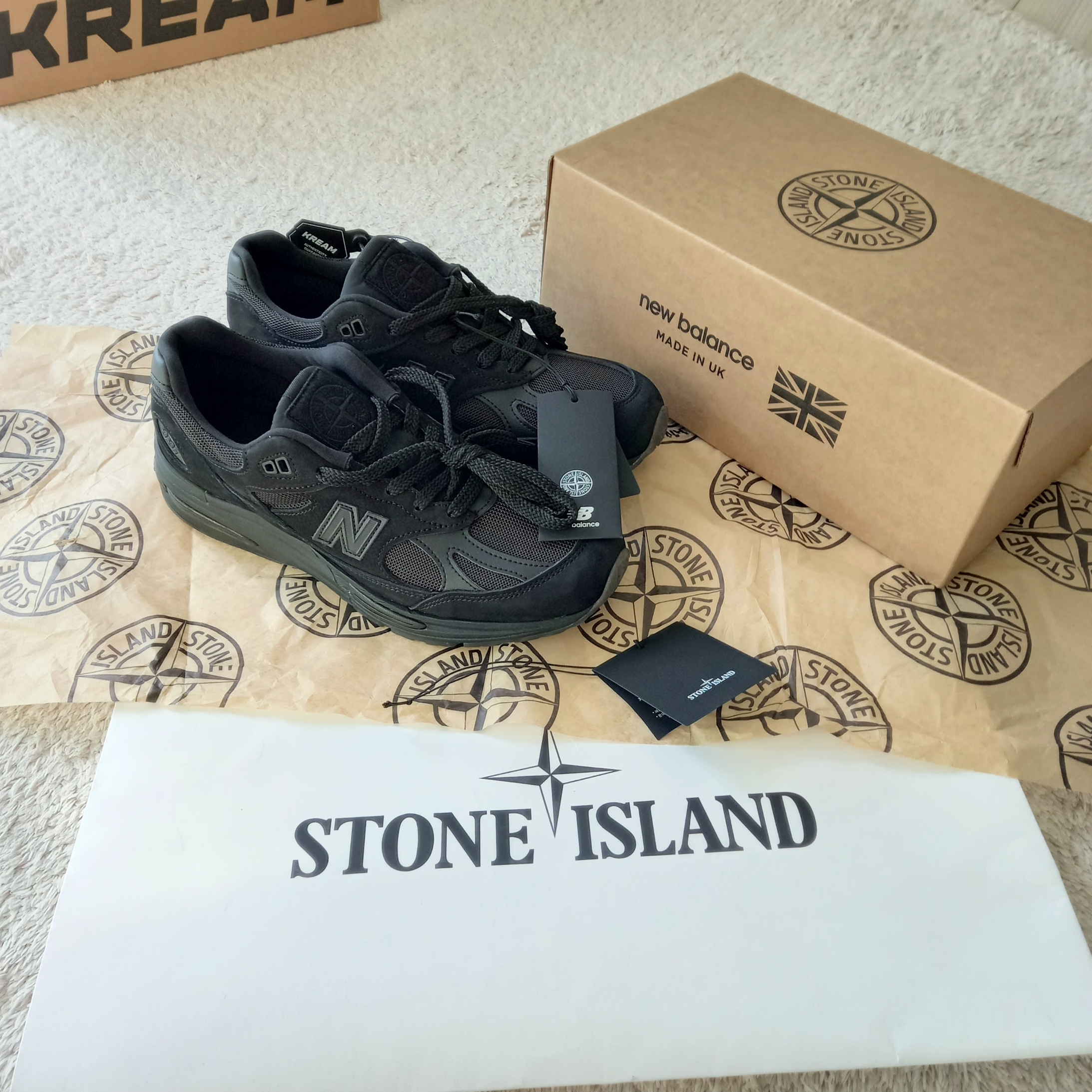 New Balance x Stone Island 991v2 Made in UK Black 착용 스타일 - 4