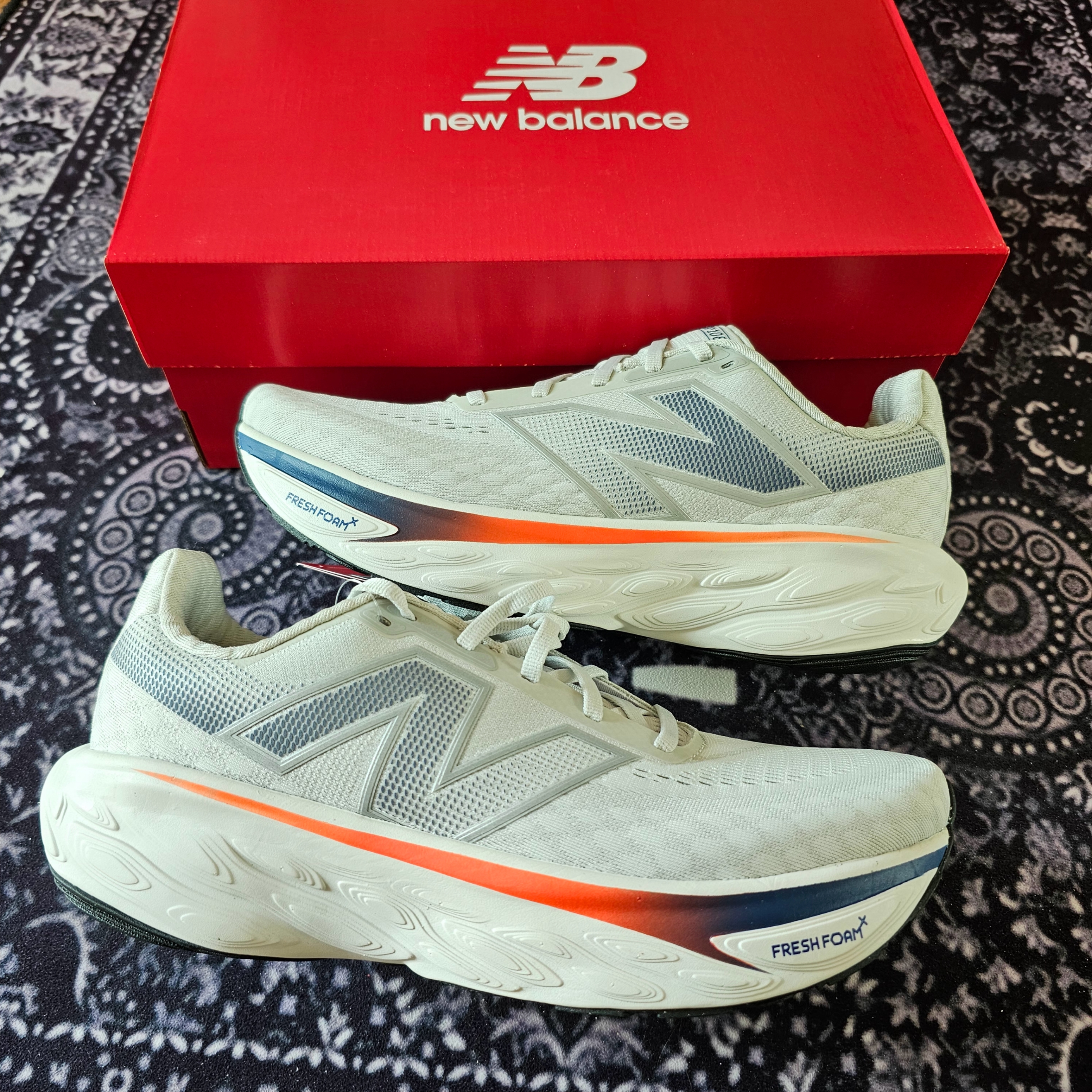 New Balance Fresh Foam X 1080v14 Inkwell Silver Metallic - 2E Wide 착용 스타일