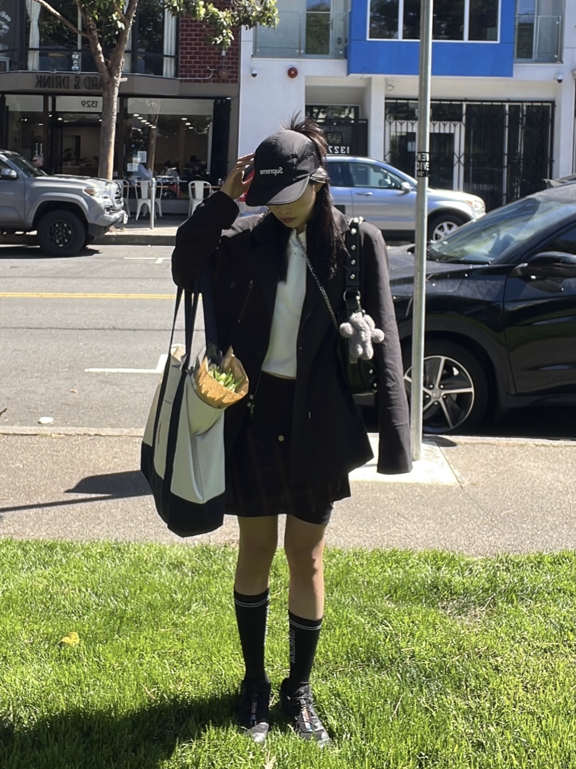 Supreme Waxed Ripstop Camp Cap Black - 24FW, (W) Mischief Asymmetric Two-Tone Mini Skirt Black Multi ์ฐฉ์ฉ ์คํ์ผ - 2