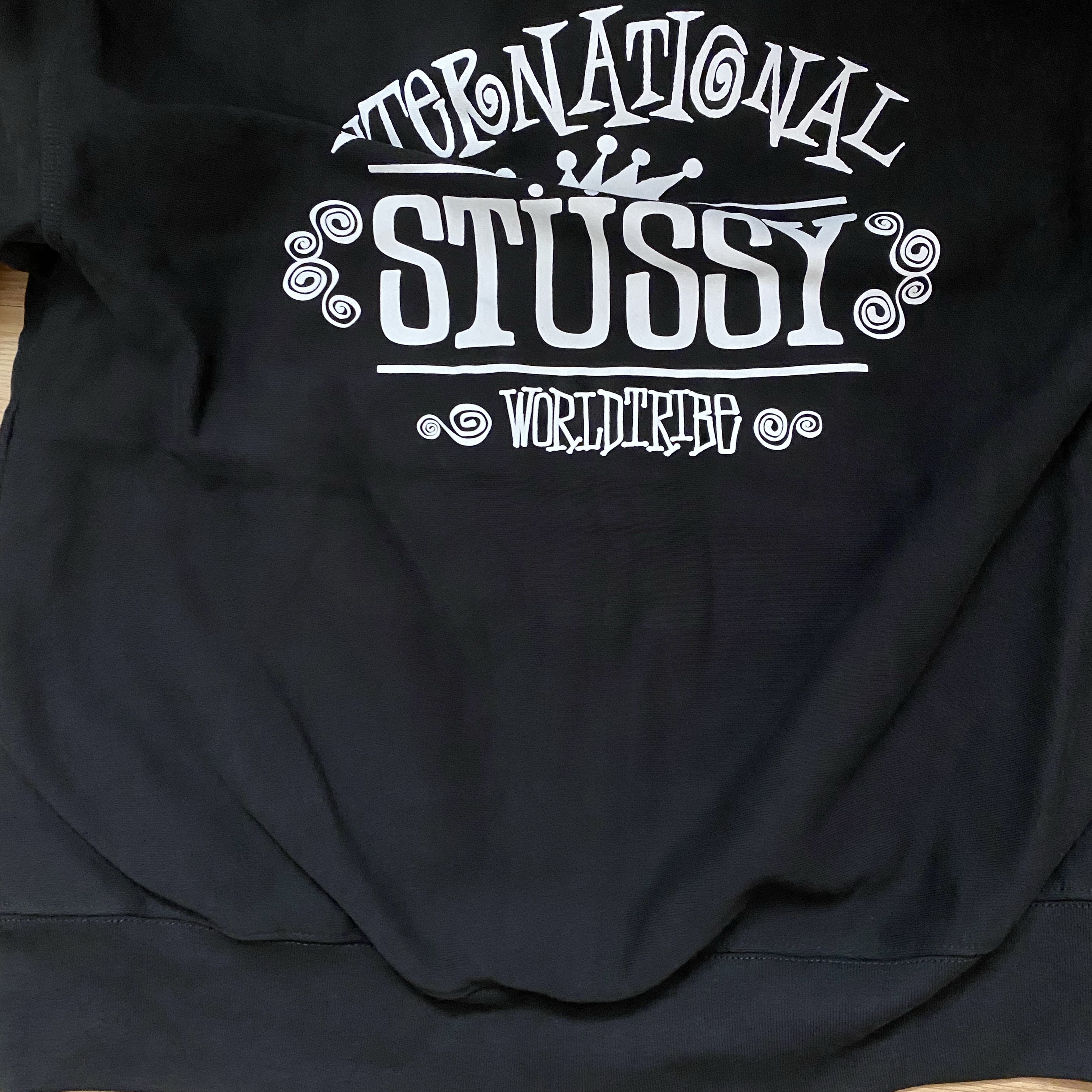 Stussy Worldwide Zip Hoodie Black 착용 스타일