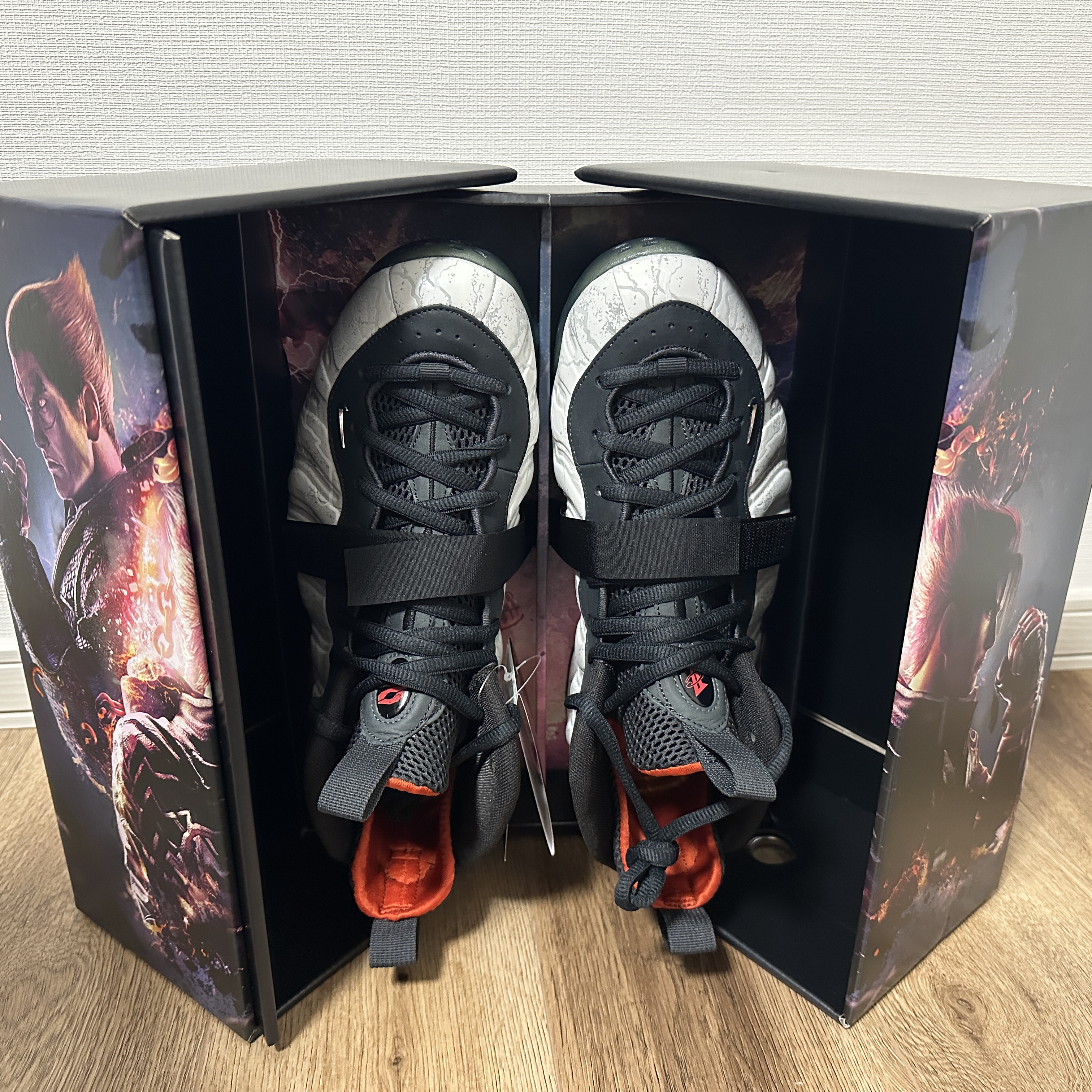 Nike x Tekken 8 Air Foamposite One PRM Jin 착용 스타일 - 2