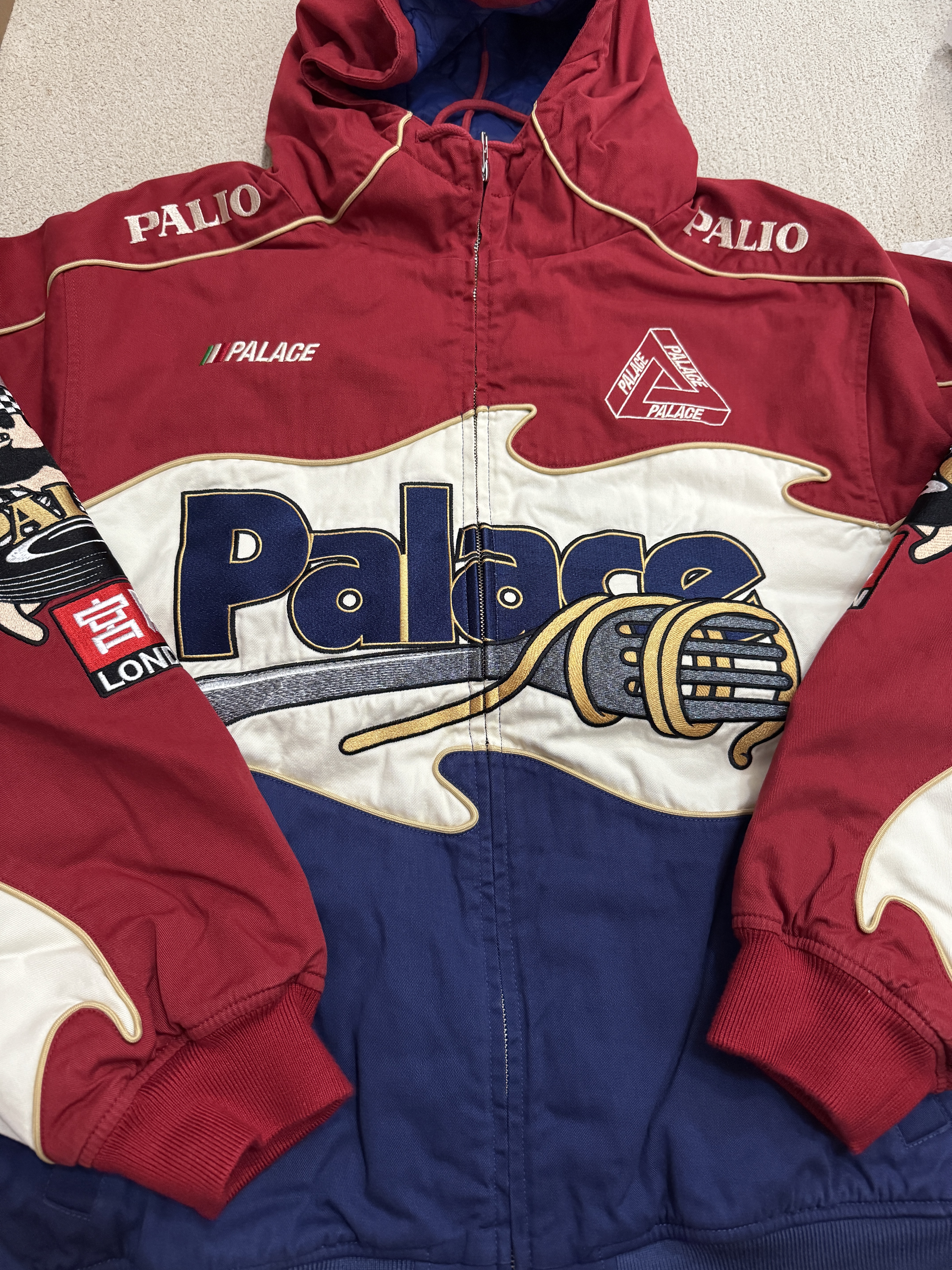 Palace Pasta Jacket Tomato Red - 24FW 착용 스타일 - 1
