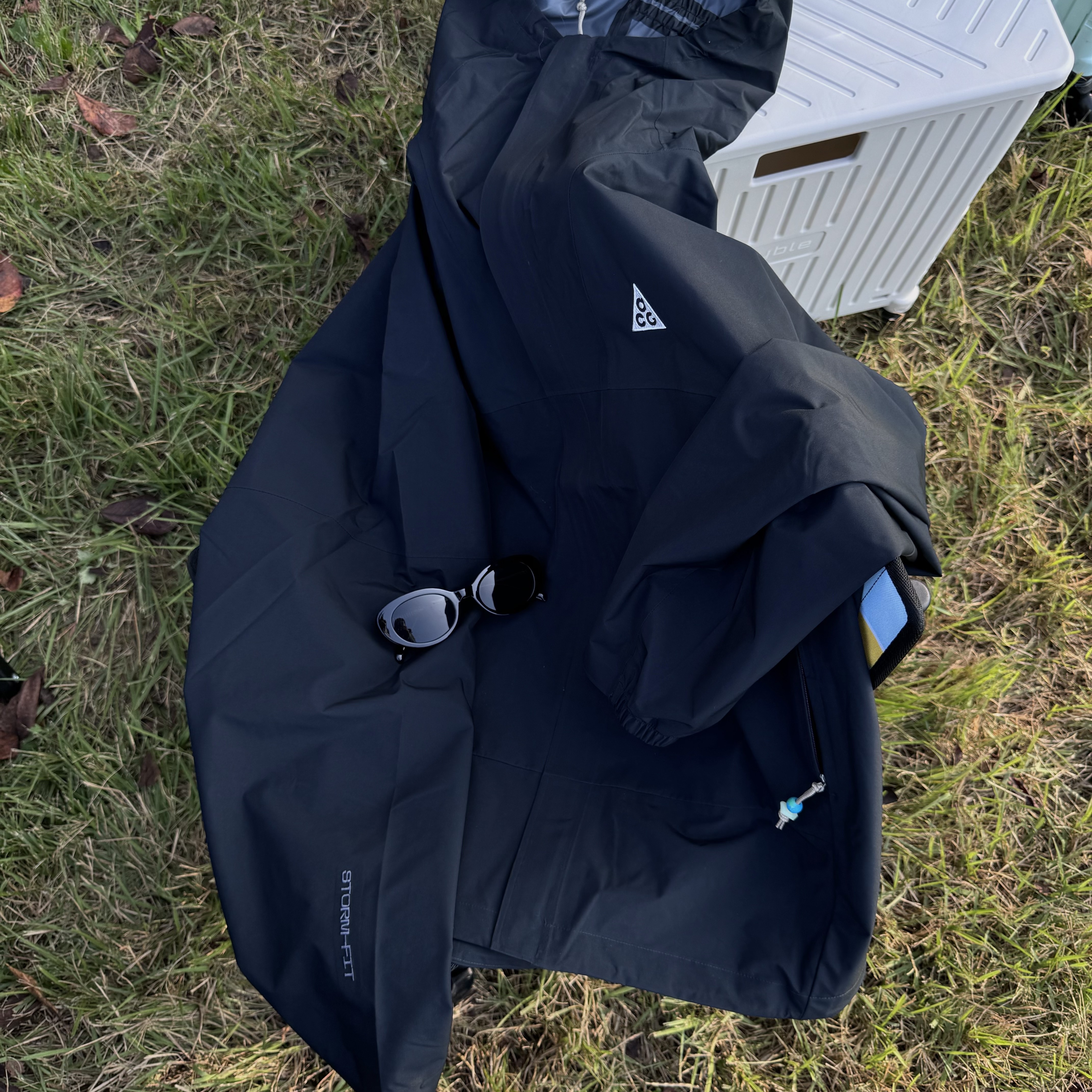 Nike ACG Storm-Fit ADV Cascade Rains Full Zip Jacket Black - Asia, Sansan Gear Ballcap Black - 23SS 착용 스타일 - 2