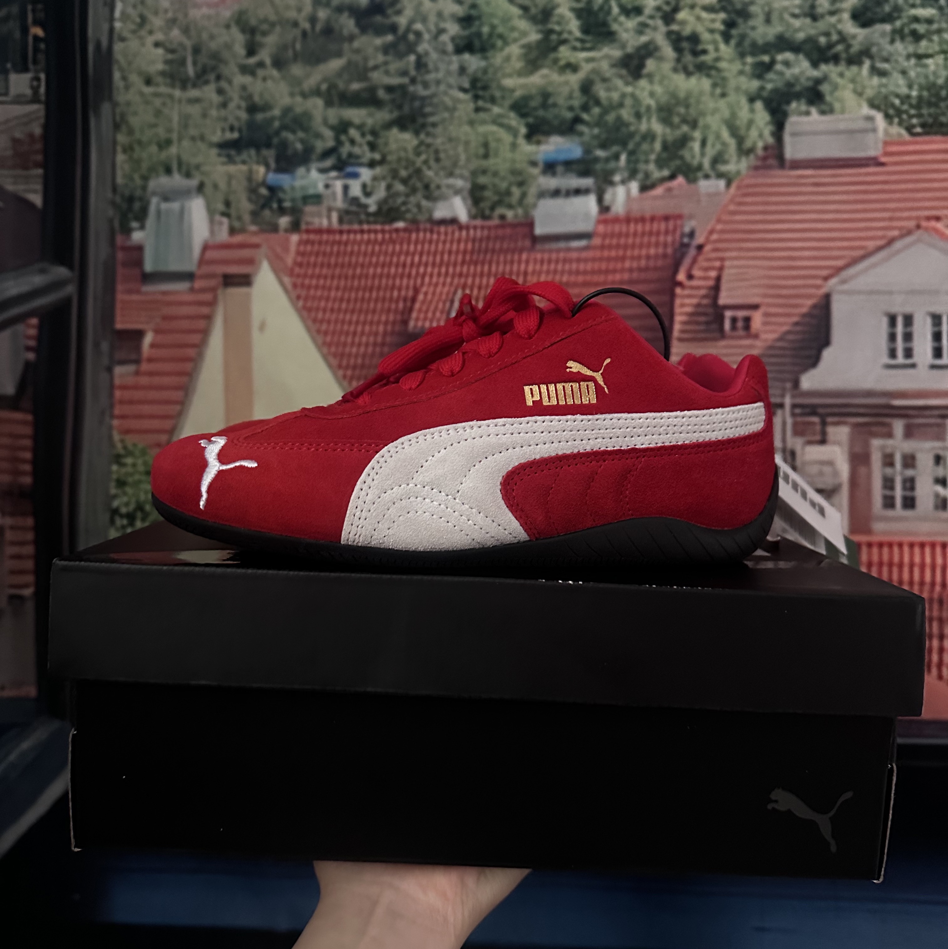 Puma Speedcat OG Red White 착용 스타일