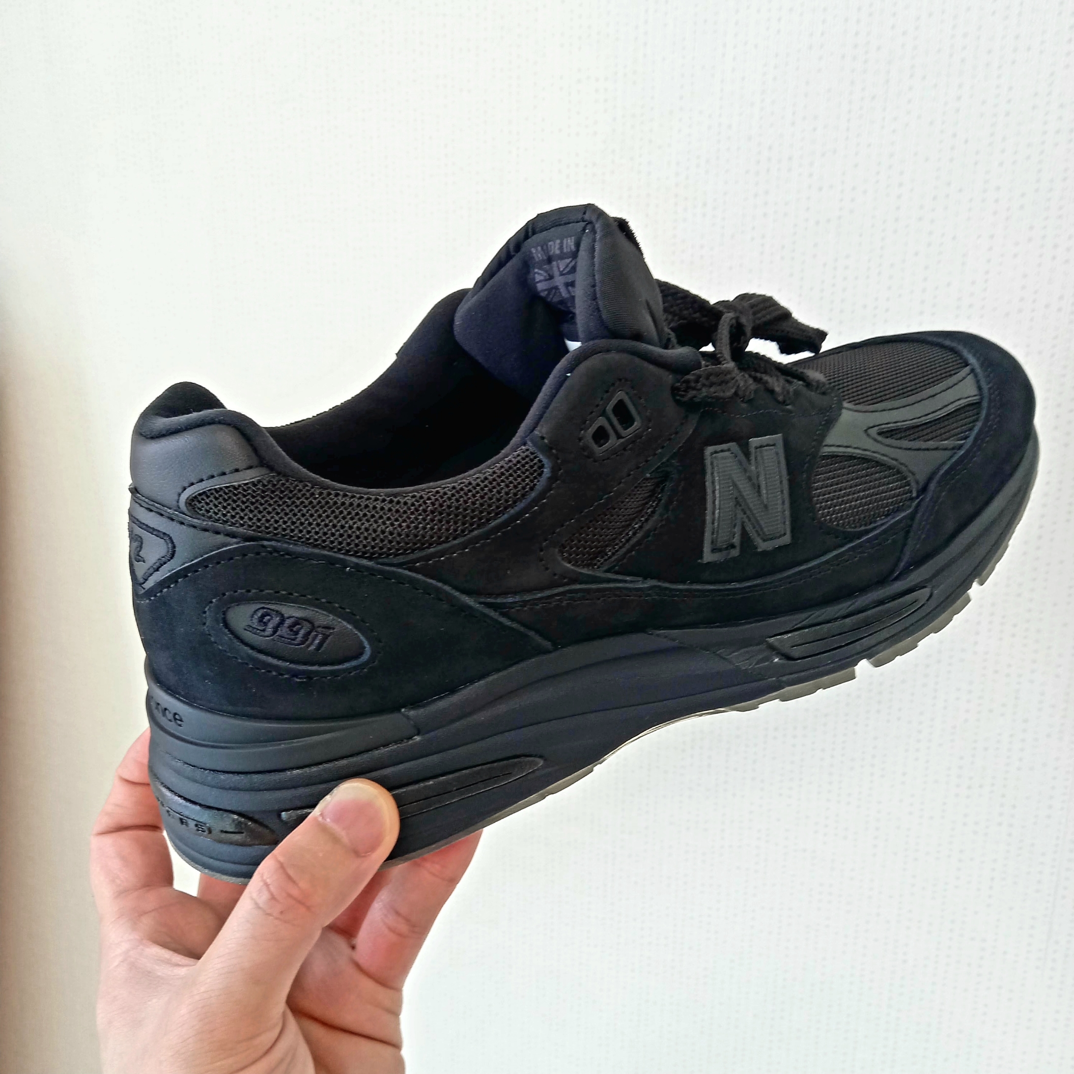New Balance x Stone Island 991v2 Made in UK Black 착용 스타일 - 8