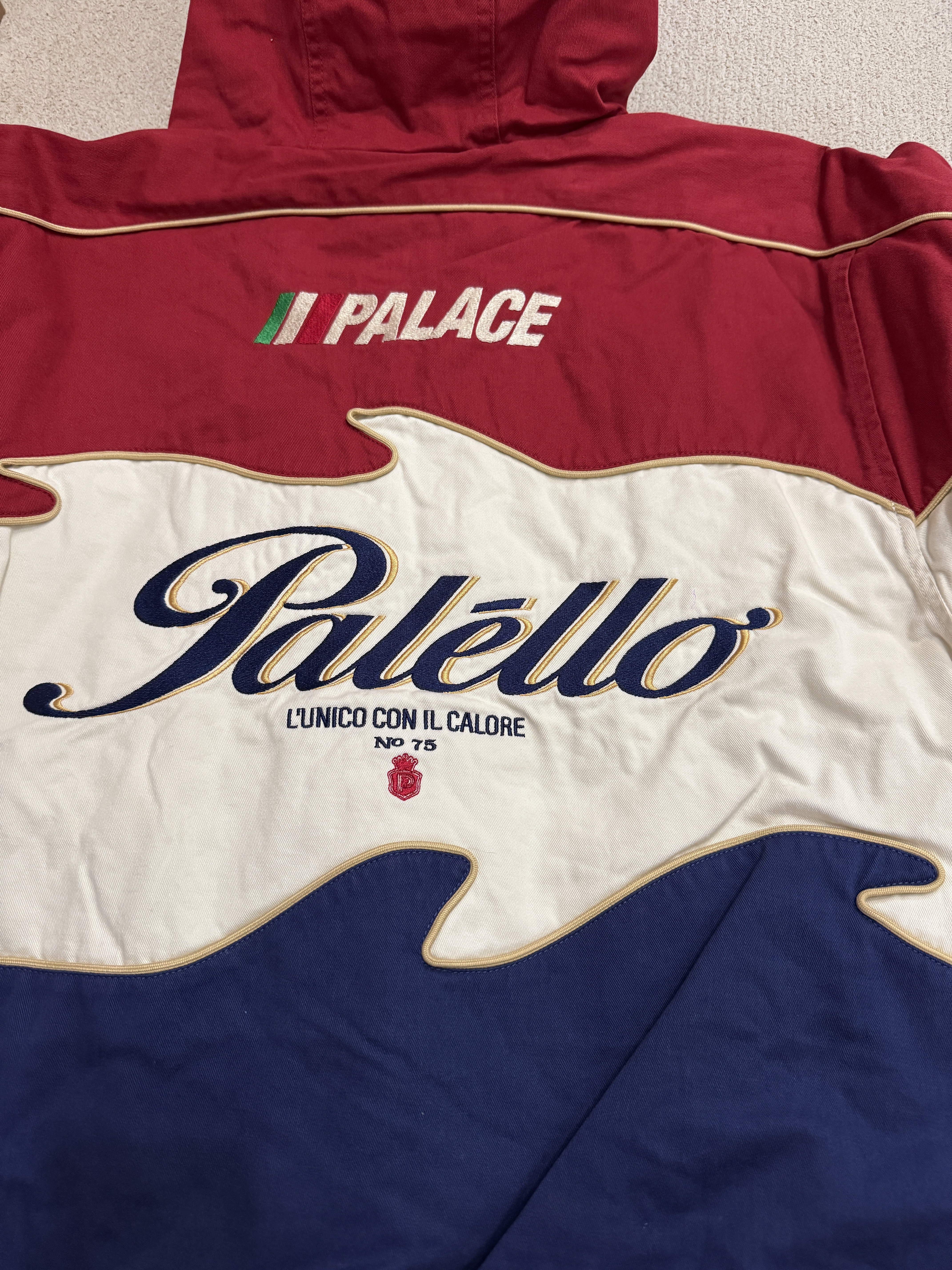 Palace Pasta Jacket Tomato Red - 24FW 착용 스타일 - 2