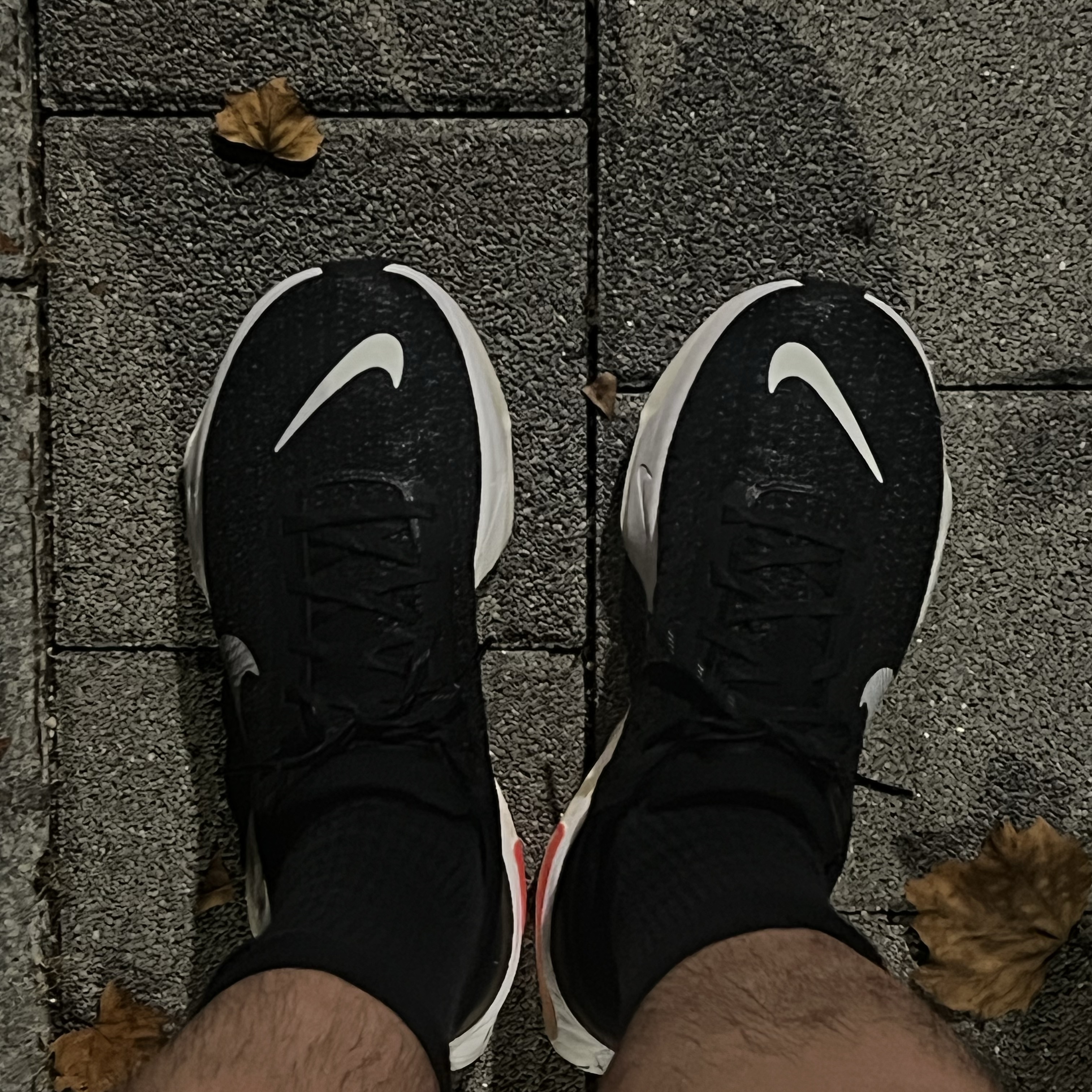 Nike ZoomX Invincible Run Flyknit 3 Black White 착용 스타일 - 1