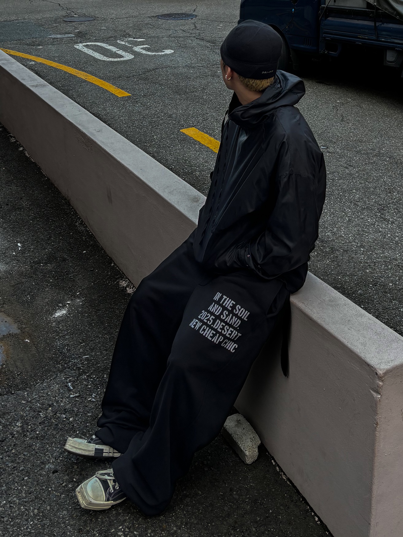 Converse x Drkshdw Turbodrk Chuck 70 Hi Black 착용 스타일 - 1