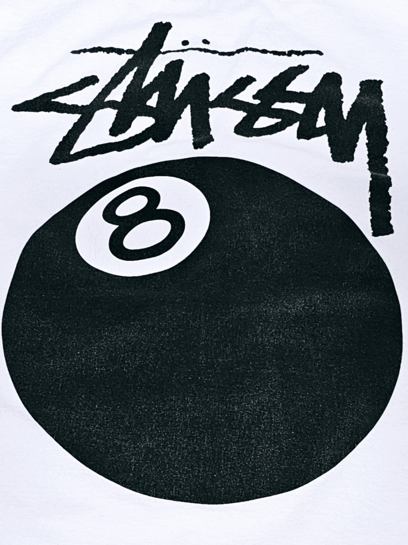 Stussy 8 Ball T-Shirt White - 22SS 착용 스타일 - 1