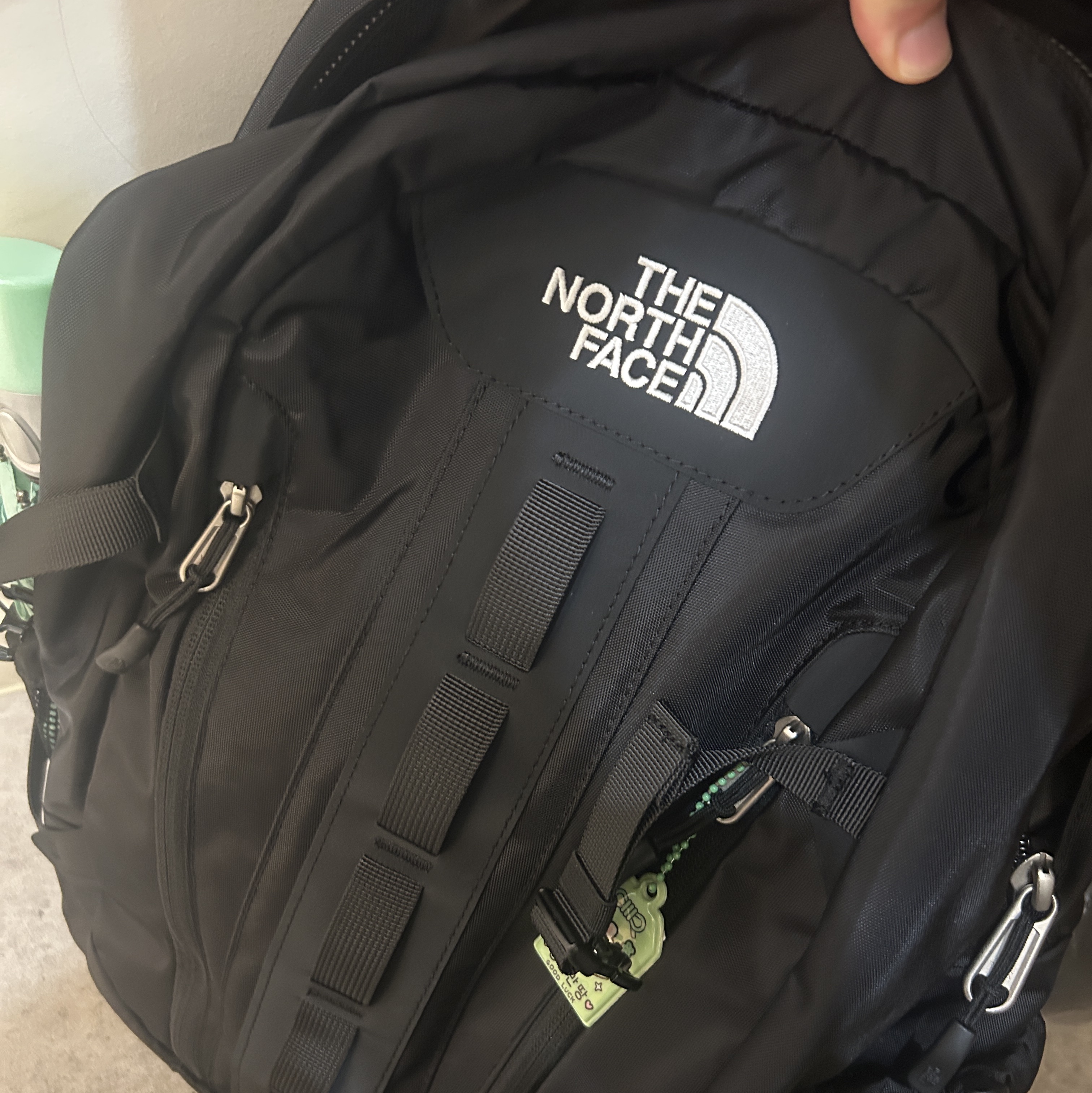 The North Face Big Shot Black 착용 스타일