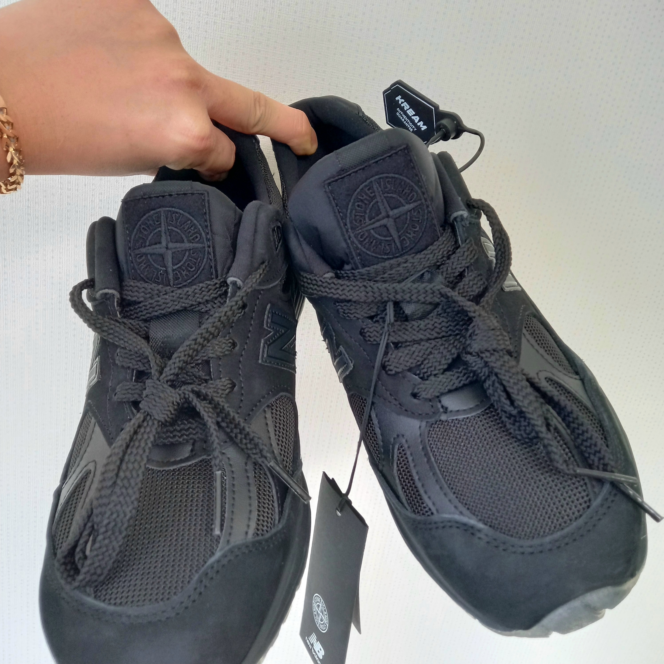 New Balance x Stone Island 991v2 Made in UK Black 착용 스타일 - 10