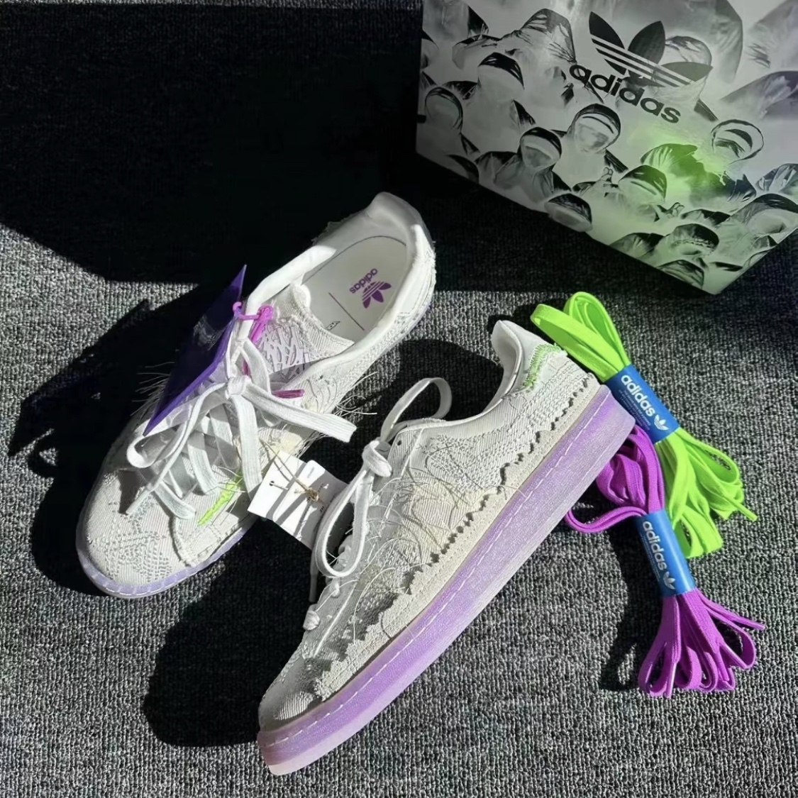 Adidas x Youth of Paris Campus Crystal White 착용 스타일 - 2