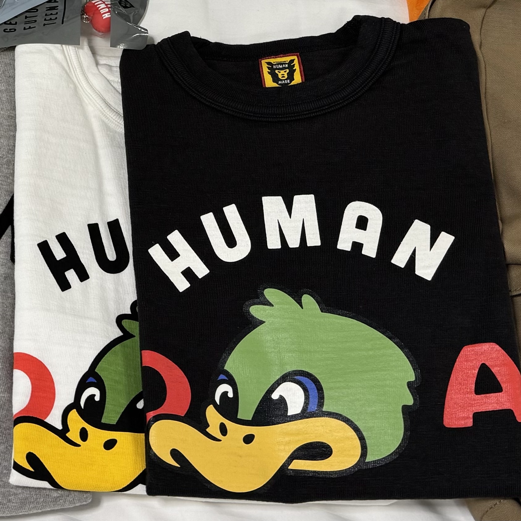 Human Made Graphic T-Shirt #12 Black, Human Made Graphic T-Shirt #12 White 착용 스타일