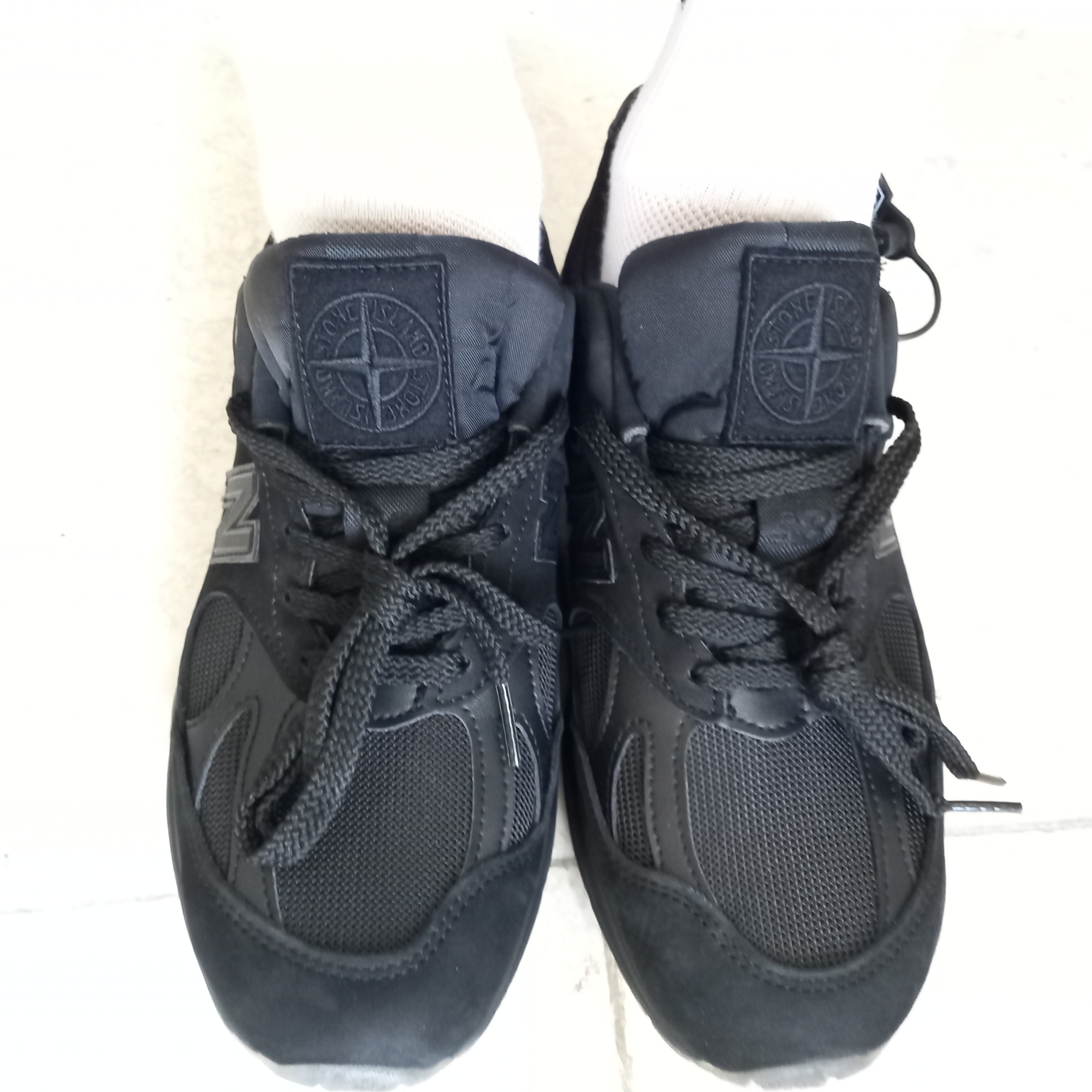 New Balance x Stone Island 991v2 Made in UK Black 착용 스타일 - 2