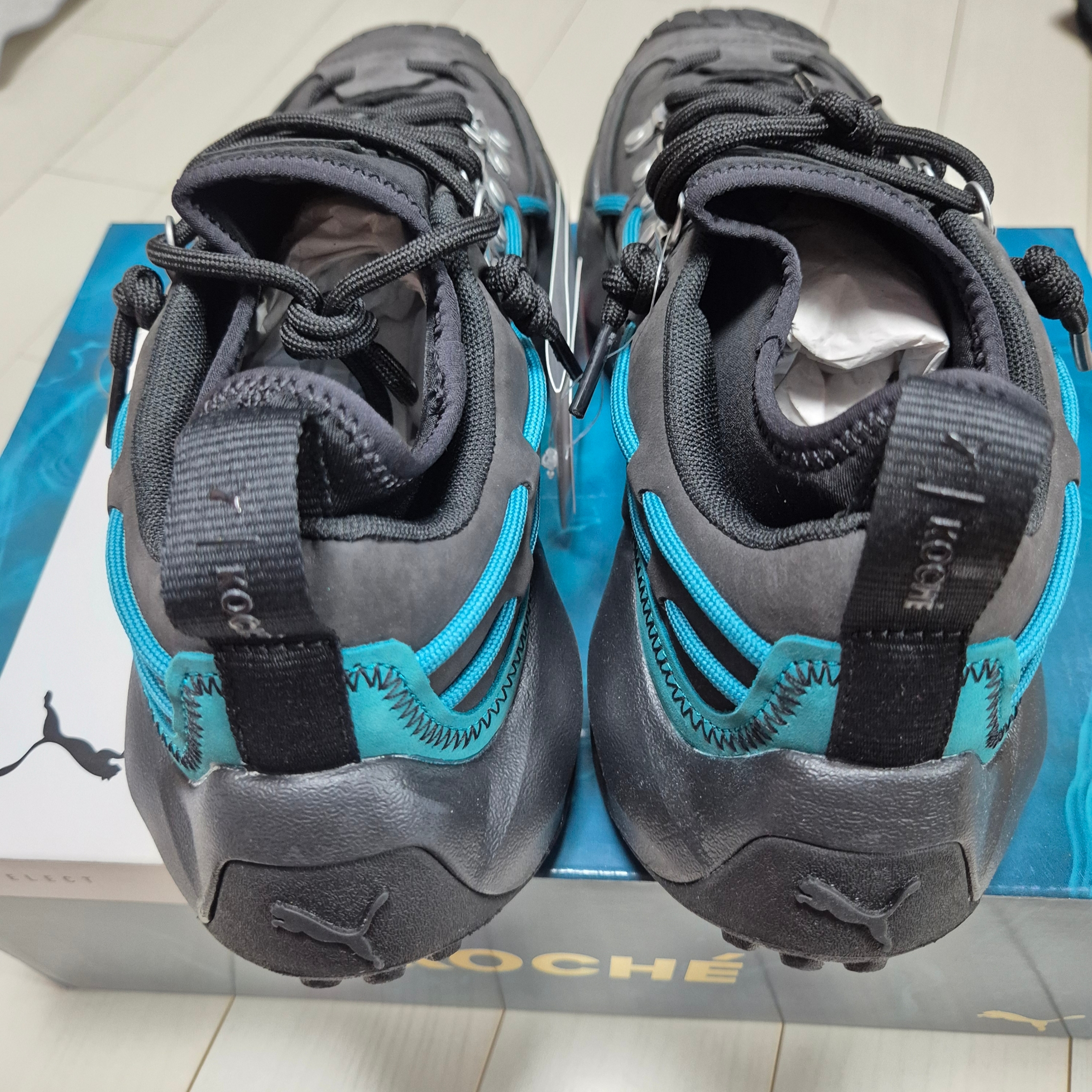 Puma x Koche Plexus Hike Black Teal 착용 스타일 - 3