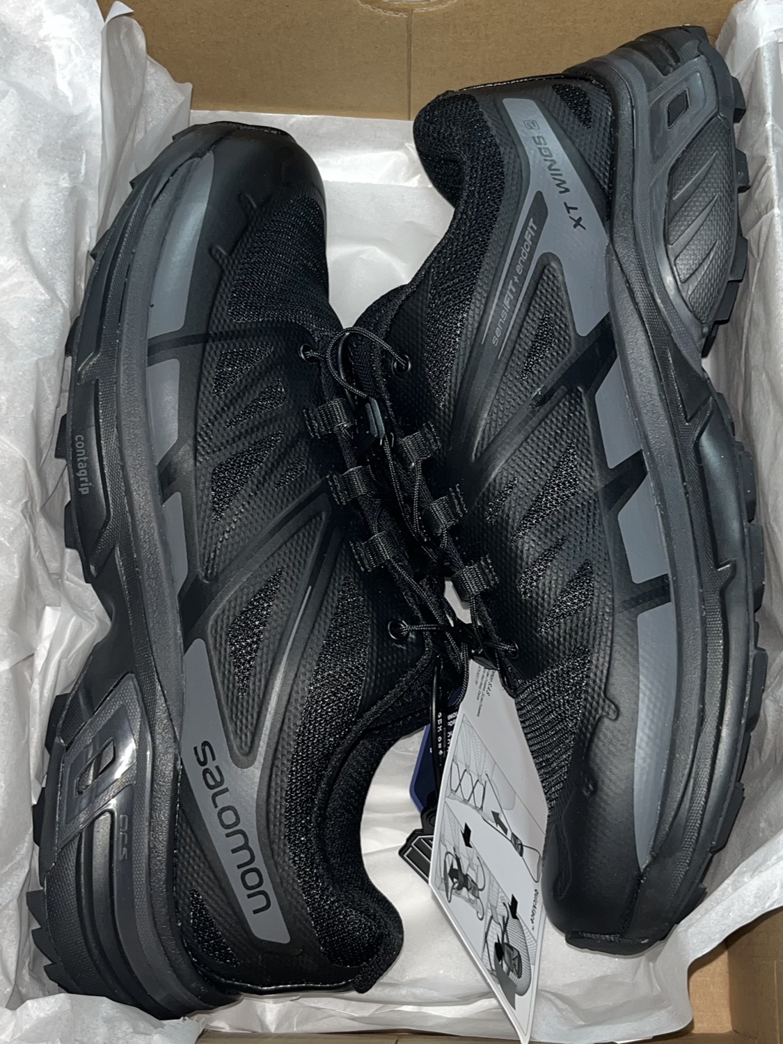 Salomon XT-Wings 2 ADV Black 착용 스타일