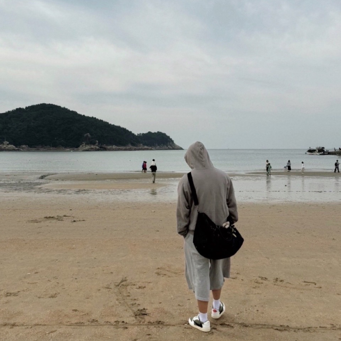 Yeezy YZY Zip-Up Hoodie Grey, Jordan 1 x Travis Scott Retro Low OG SP Reverse Olive 착용 스타일 - 2