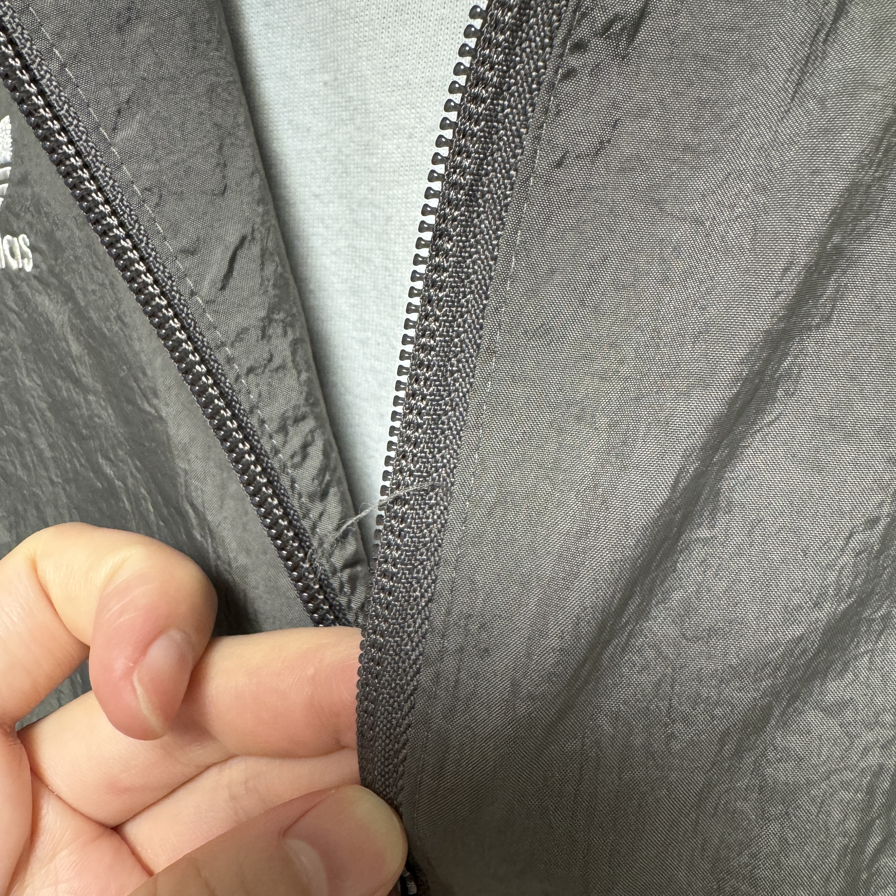 Adidas Real Madrid Originals Track Top Charcoal Grey - KR Sizing 착용 스타일 - 4