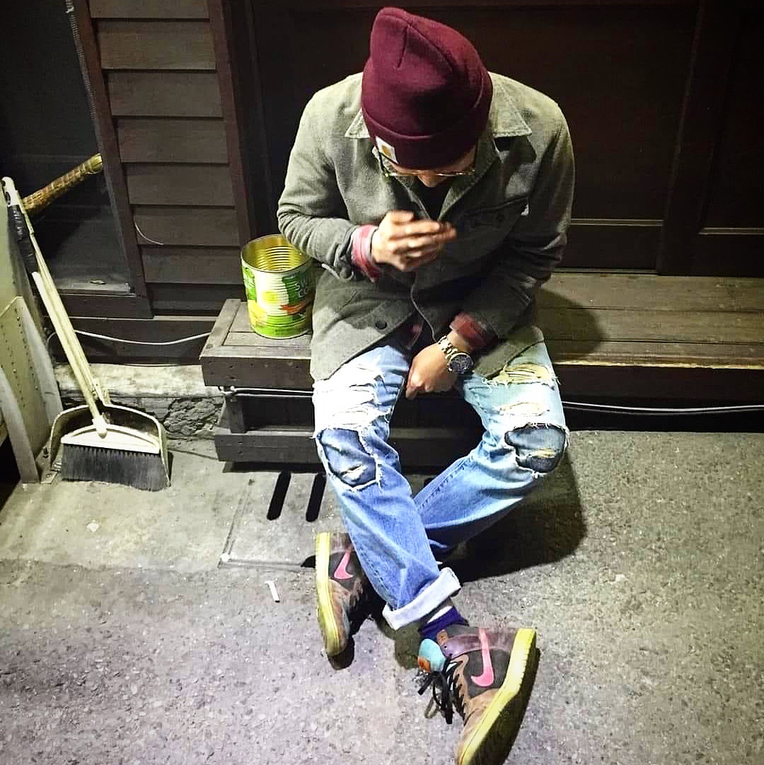 Nike x Undefeated Dunk High Nl, Nike x Undefeated Air Force 1 Low SP Multi Patent Pink Prime 착용 스타일 - 1