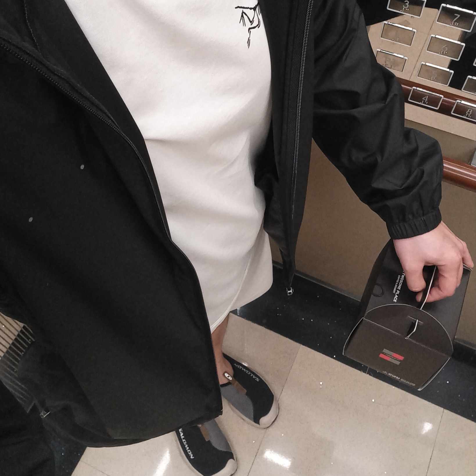 Arc'teryx Arc'Multi Bird Logo SS T-Shirt White Light, Salomon RX Slide 3.0 Black Plum Kitten ์ฐฉ์ฉ ์คํ์ผ - 2