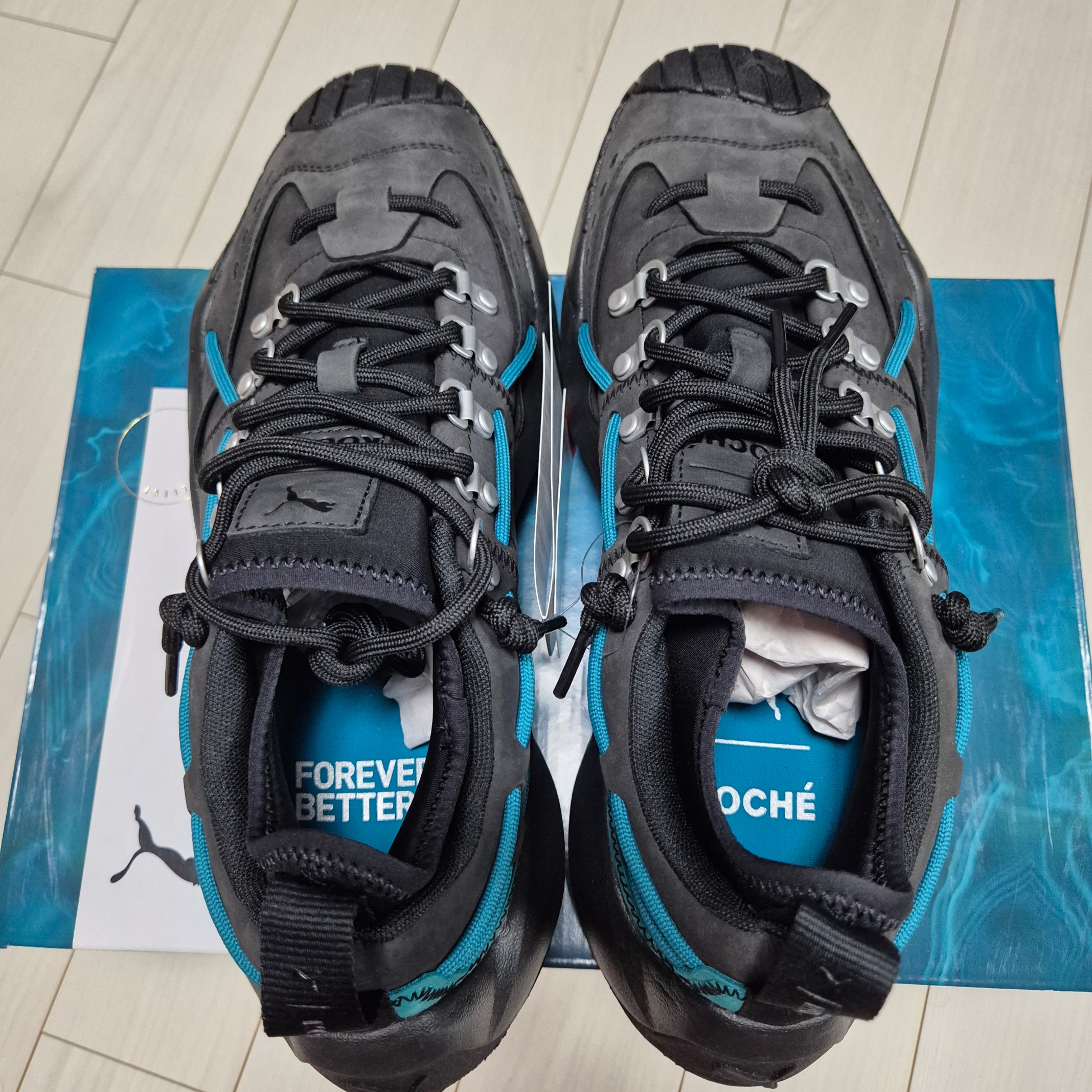 Puma x Koche Plexus Hike Black Teal 착용 스타일 - 4