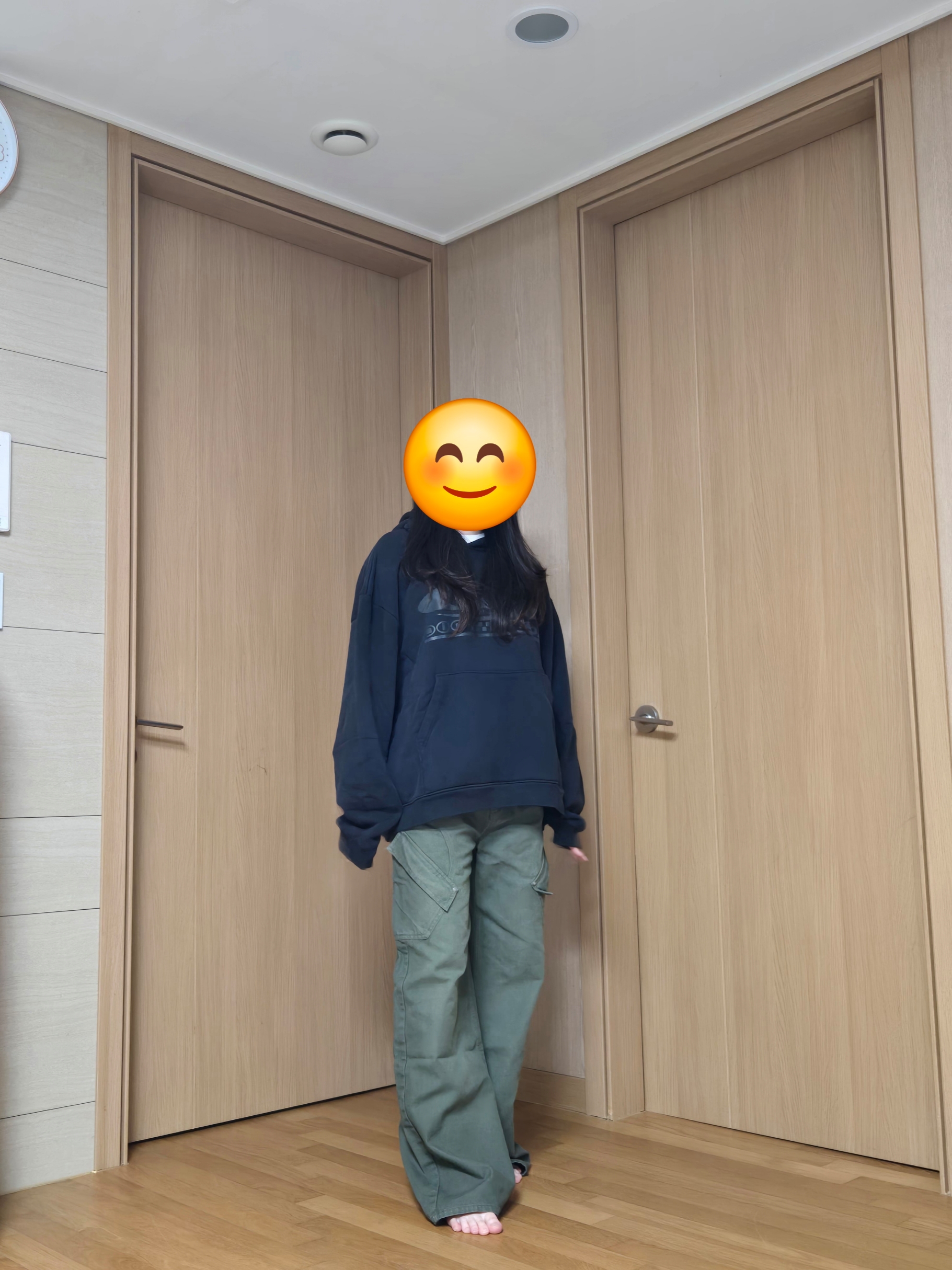 Jordan x Travis Scott Pullover Hoodie Black (FQ7821-010), (W) Jordan x Travis Scott Cargo Pants Cargo Khaki - Asia 착용 스타일