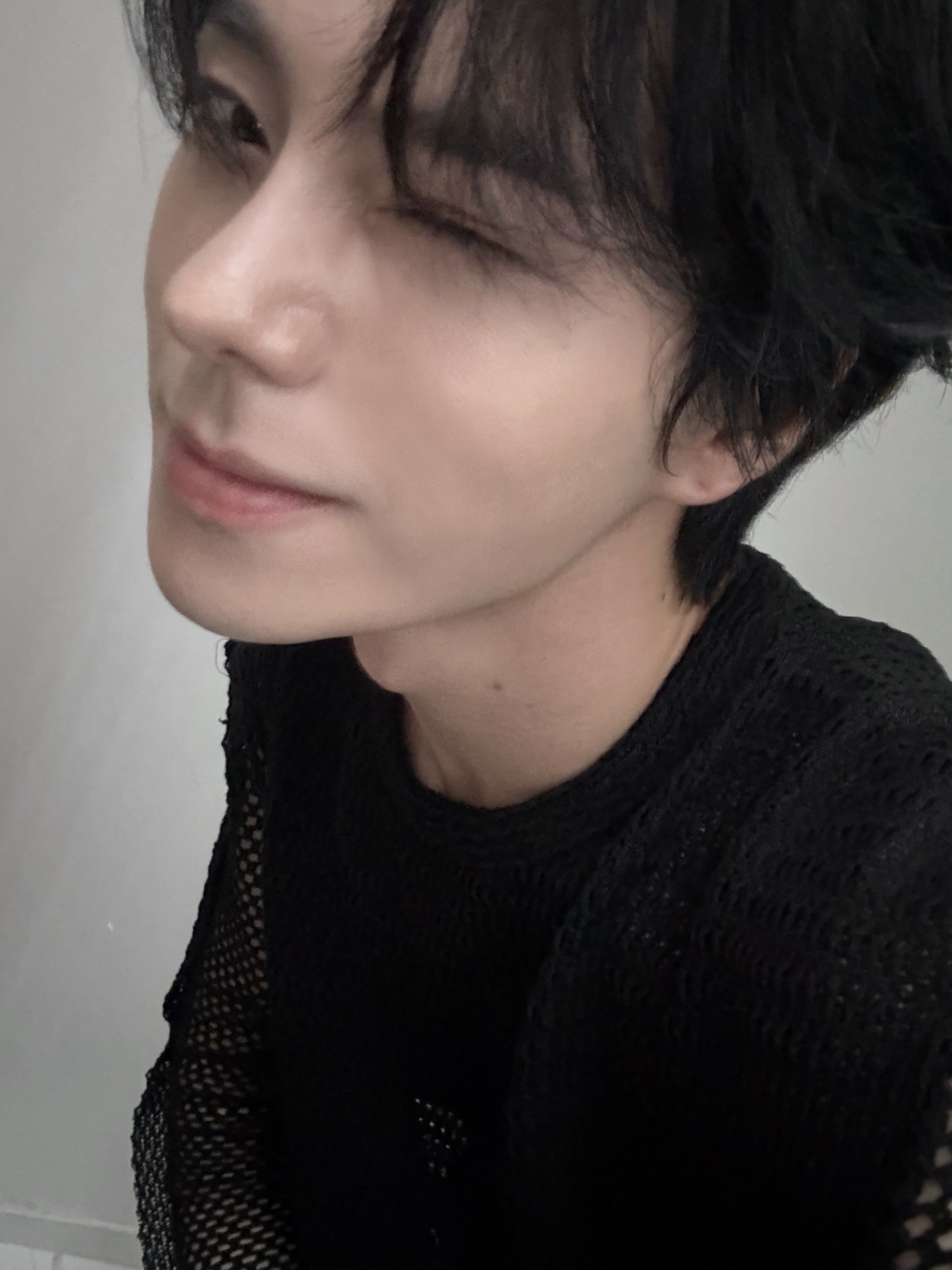 [KREAM 단독] ADSB Andersson Bell Dellen Net Crew-Neck Sweater Black 착용 스타일