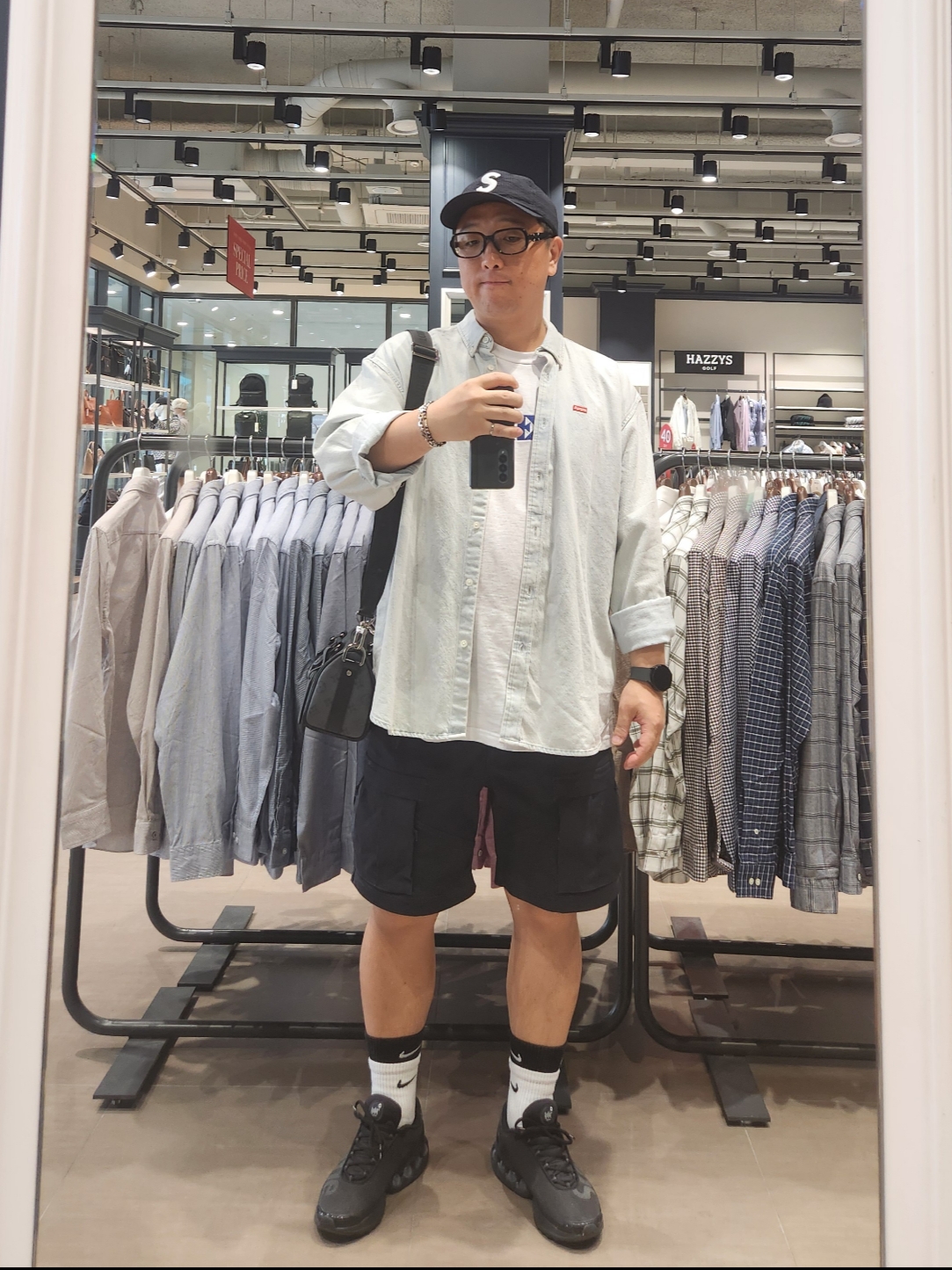 Nike ACG Smith Summit Cargo Pants Black Summit White - Asia, Supreme Seersucker S Logo 6-Panel Black - 24SS 착용 스타일